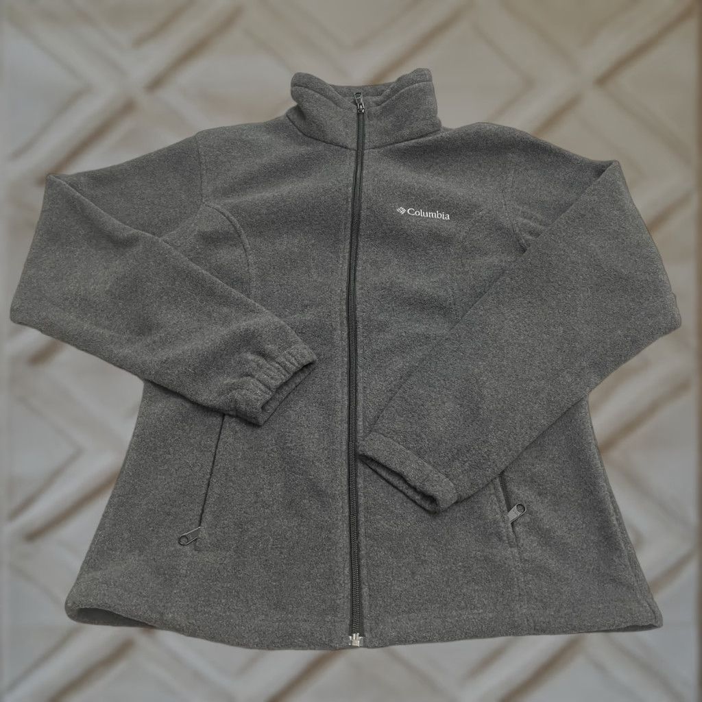 Vintage Columbia Benton Springs Fleece Jacket Womens Adult M Gray Full Zip Outdoor Size M / US 6-8 / IT 42-44 - 1 Thumbnail