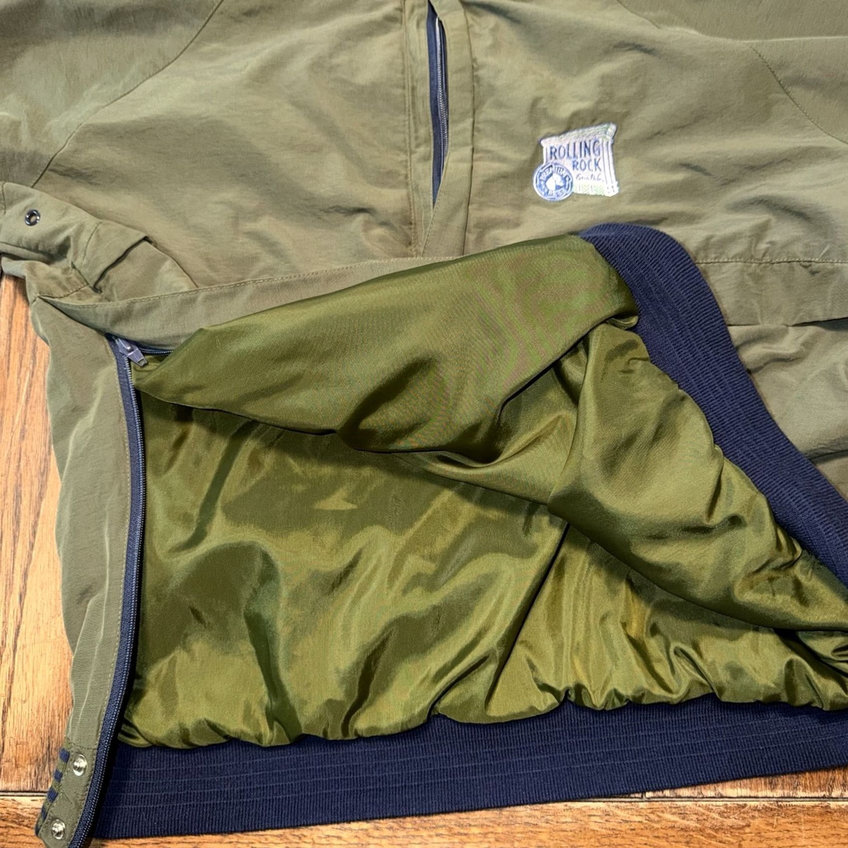 Izod VINTAGE Midwest IZOD Rolling Rock Jacket Mens L Green 1/4 Zip Size US L / EU 52-54 / 3 - 5 Thumbnail