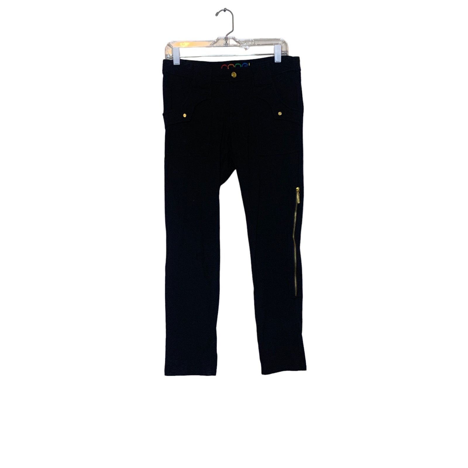 Coogi Coogi black embroidered stretch casual pants size 9/10 Size 32" / US 10 / IT 46 - 12 Thumbnail