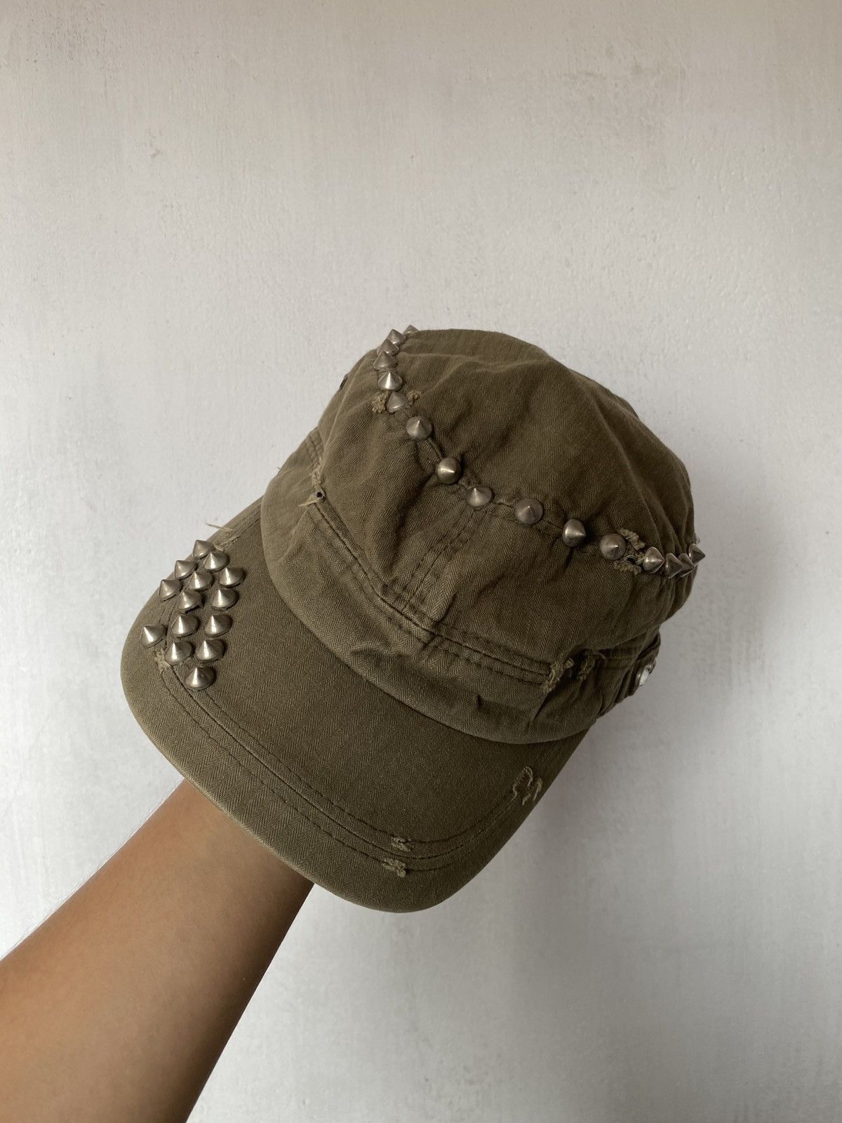 Hysteric Glamour × If Six Was Nine × Japanese Brand Cadet Distressed Spike Punk Hat Size ONE SIZE - 2 Thumbnail