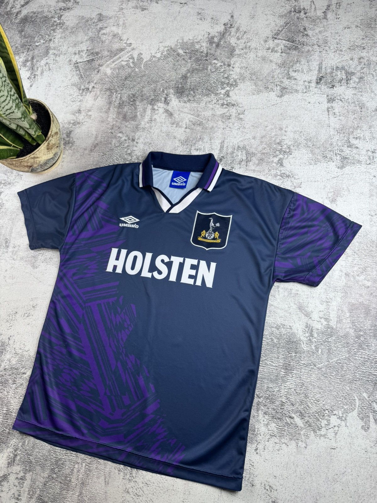 Umbro Tottenham HotSpur 1994 1995 Men’s Umbro Away Soccer Football Shirt Jersey Polo Size US M / EU 48-50 / 2 - 3 Thumbnail