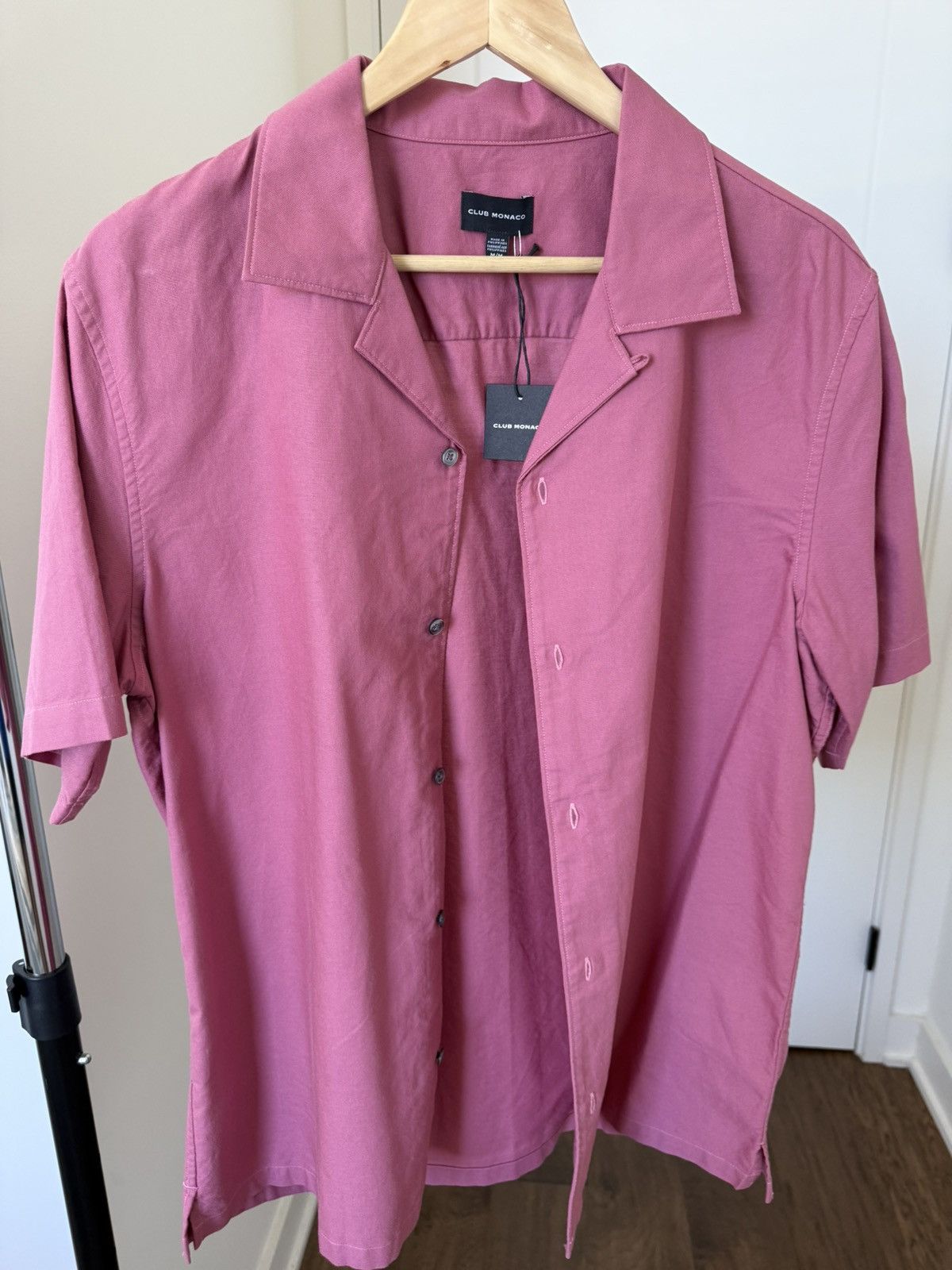 Club Monaco Camp Collar Oxford Shirt Size US M / EU 48-50 / 2 - 6 Thumbnail
