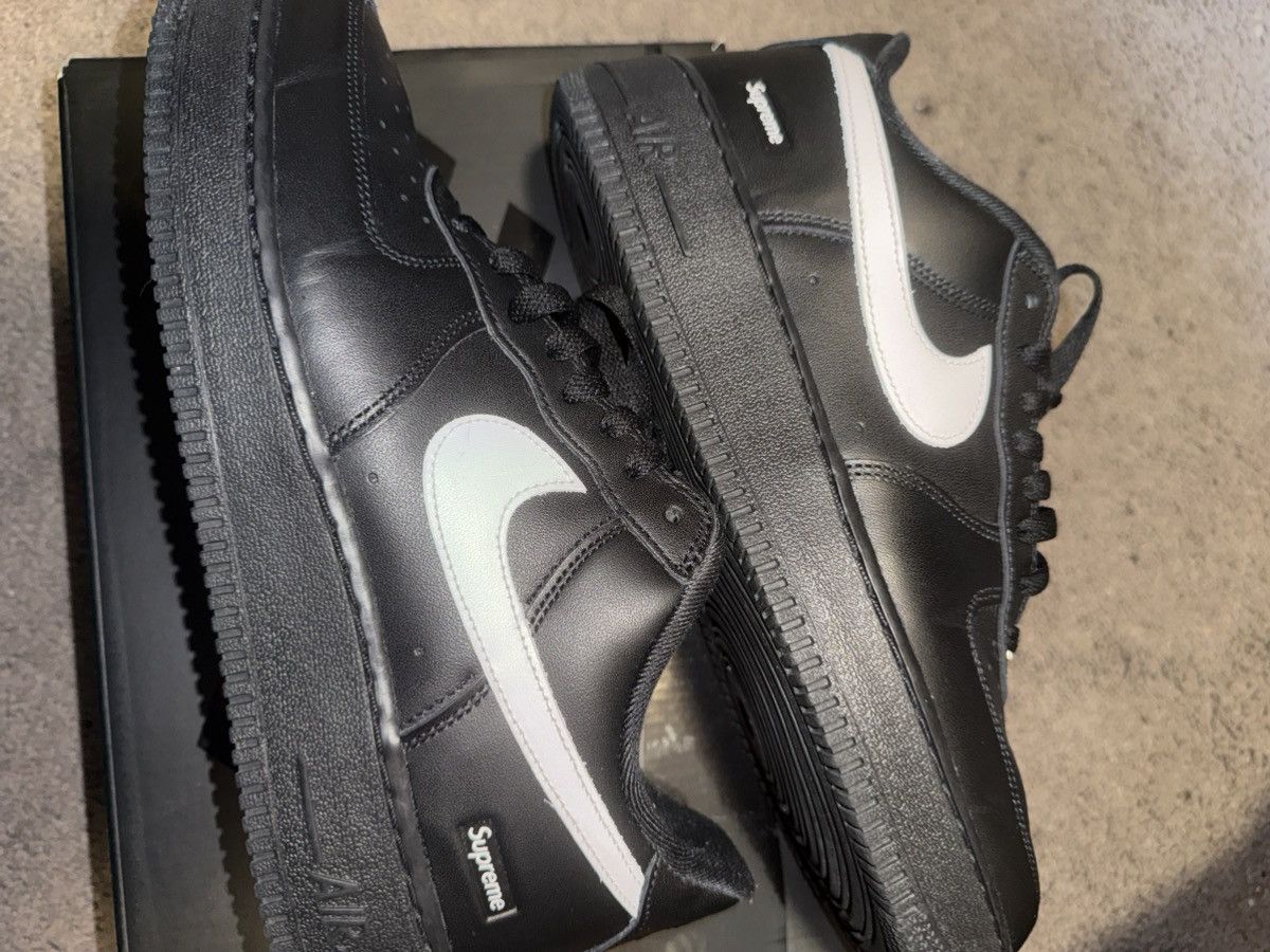 Nike × Supreme Nike supreme air force 1 black white 9.5 Size US 9.5 / EU 42-43 - 12 Thumbnail