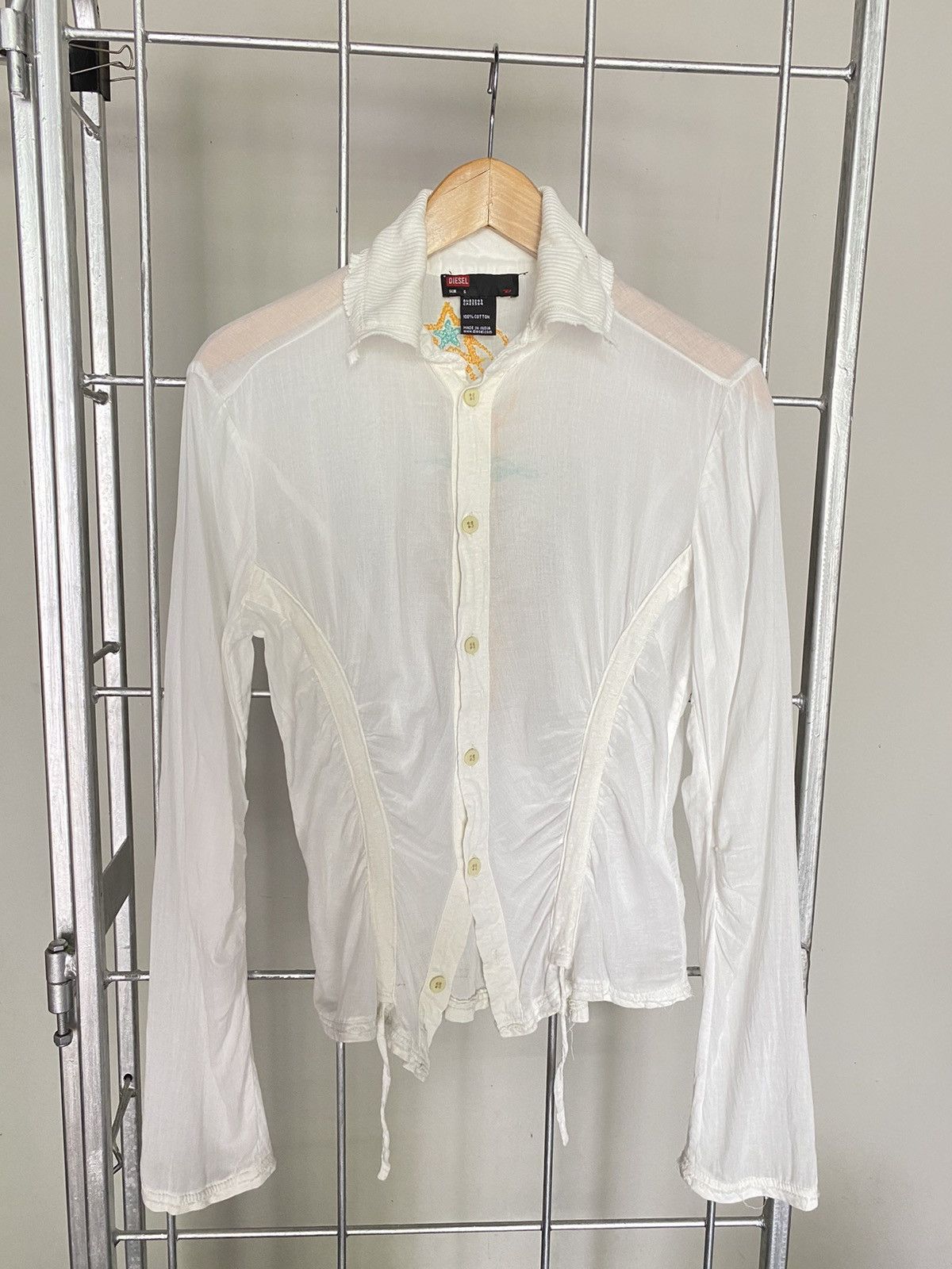Diesel Diesel White Shirt Size S / US 4 / IT 40 - 7 Thumbnail