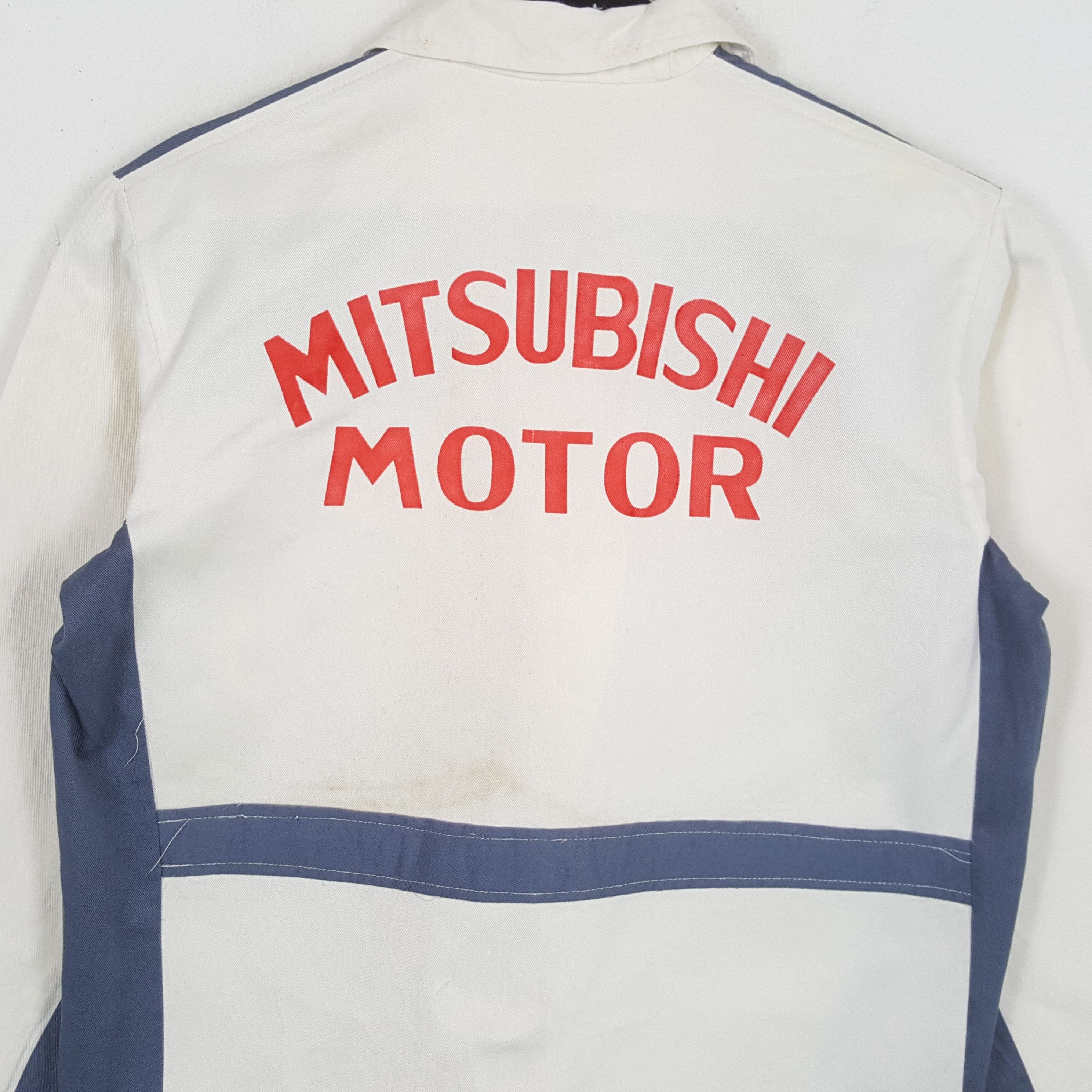 Vintage MITSUBISHI MOTOR Japanese Motorsports Workwear Jacket Size US M / EU 48-50 / 2 - 2 Thumbnail