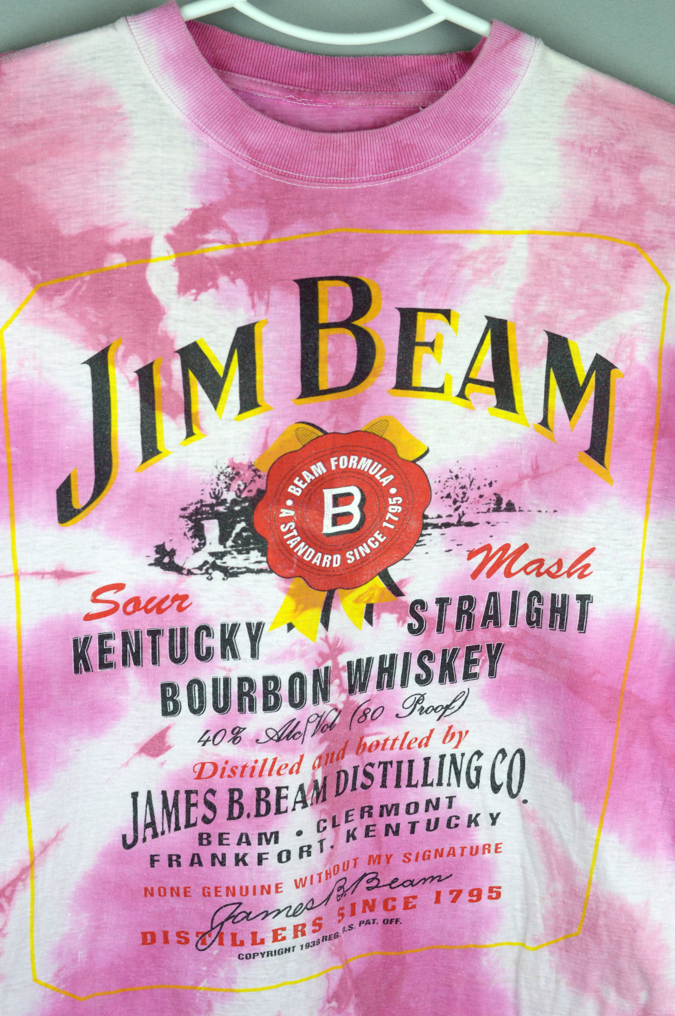 Vintage Vintage Jim Bean Tie Dye 90s t shirt Size US L / EU 52-54 / 3 - 4 Thumbnail