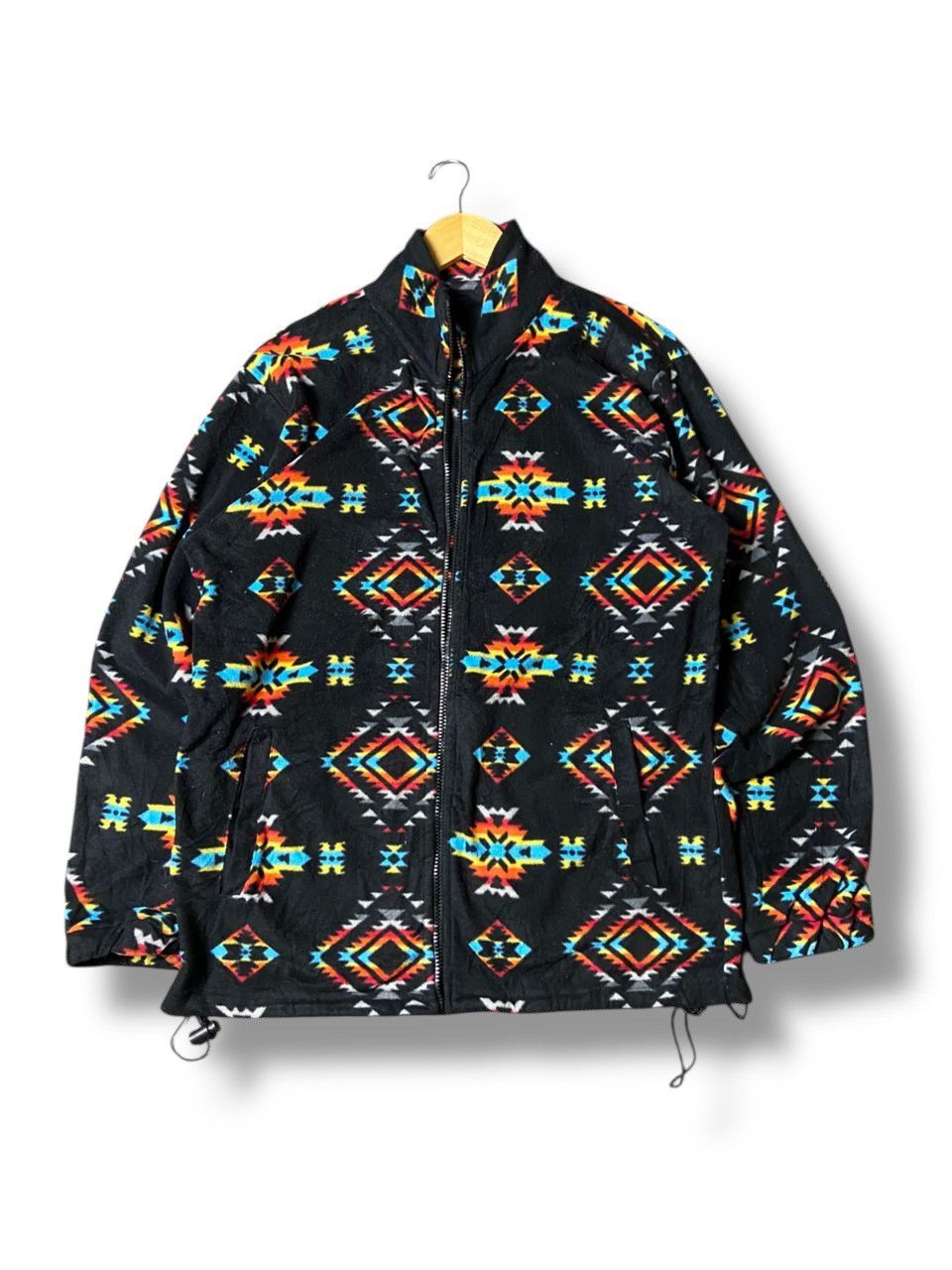 Japanese Brand × Vintage Anti-Label Basic Abstract Fleece Jacket (121) Size US L / EU 52-54 / 3 - 1 Thumbnail