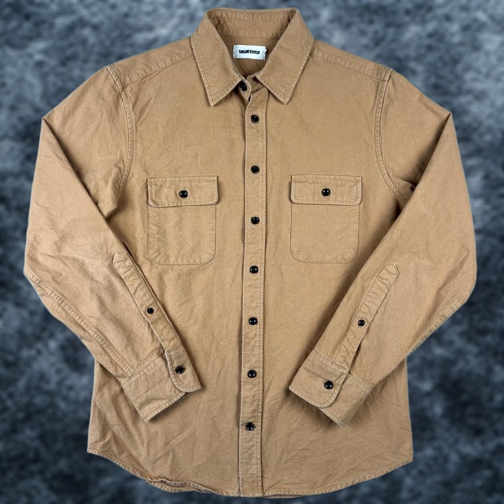 Taylor Stitch Taylor Stitch Yosemite Shirt Flannel Long Sleeve Button Mens 38 Beige Huckberry Size US M / EU 48-50 / 2 - 1 Thumbnail