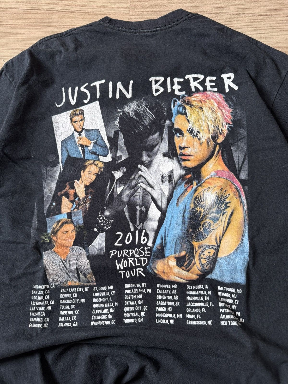 Band Tees × Rap Tees × Vintage Vintage Justin bieber tour t shirt Size US L / EU 52-54 / 3 - 7 Thumbnail