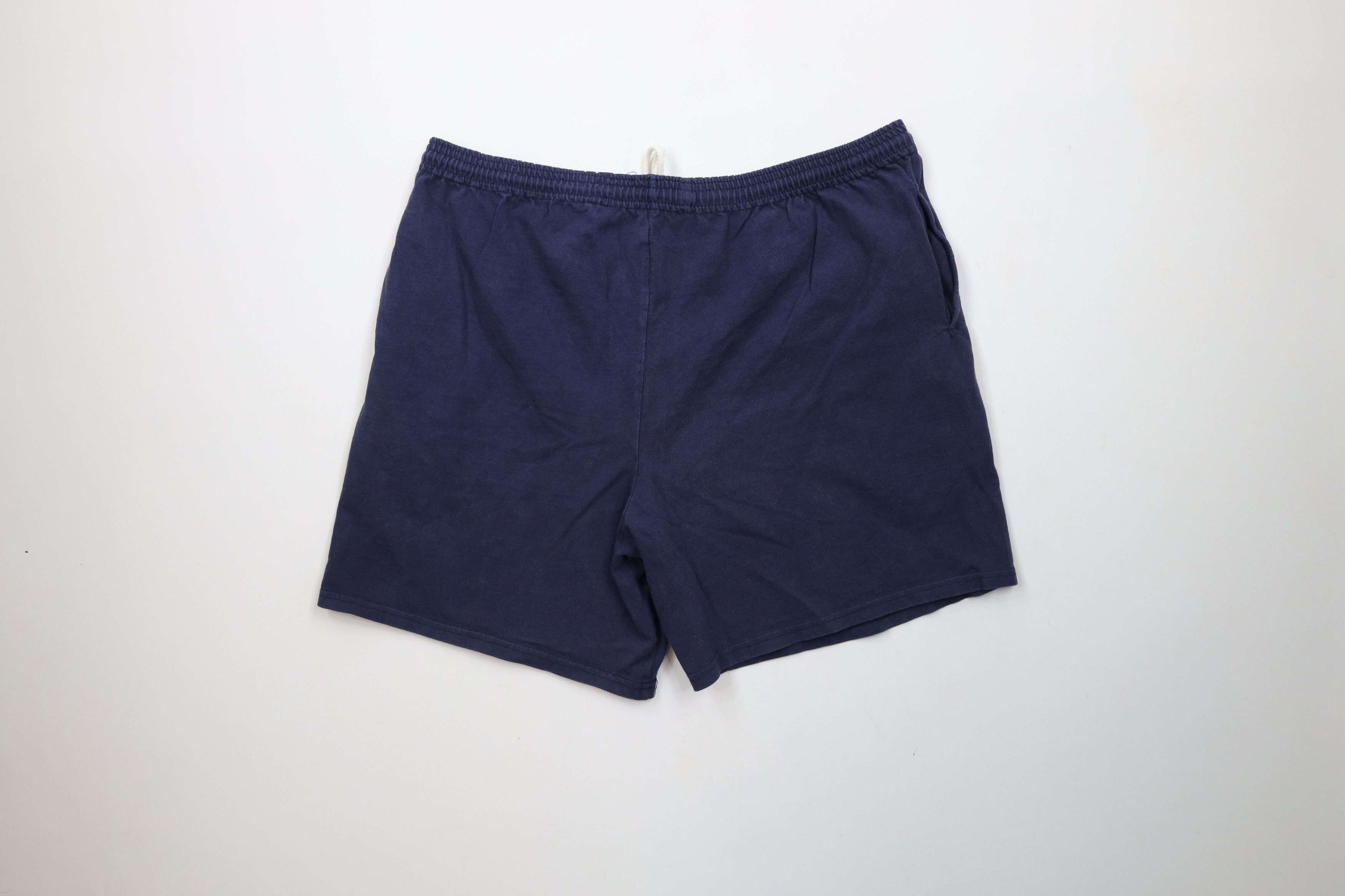 Russell Athletic × Vintage Vintage 90s Russell Athletic Above Knee Shorts Blue Cotton Size US 32 / EU 48 - 11 Thumbnail