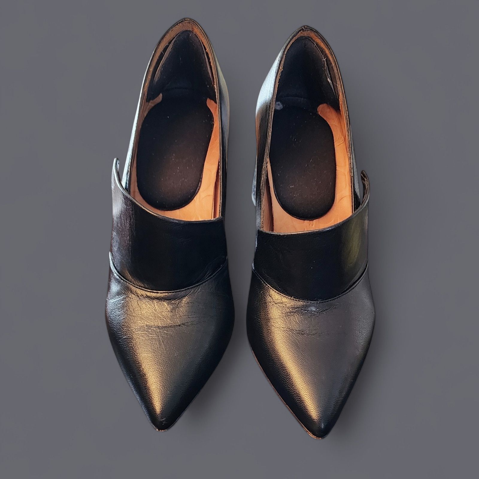 Other Chie Mihara black leather block heels size 38 size U.S 7.5 Size US 8 / IT 38 - 2 Thumbnail