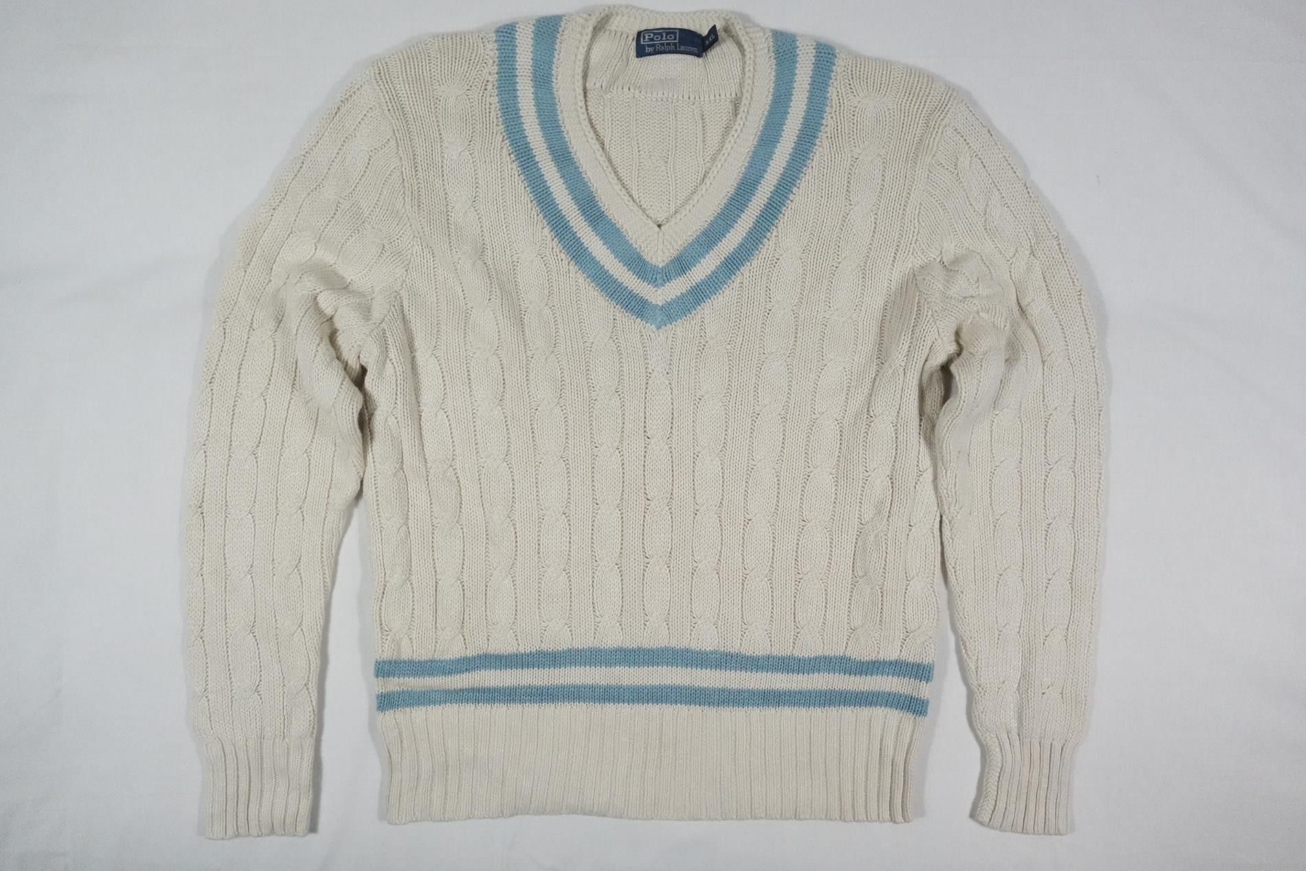 Polo Ralph Lauren Polo Ralph Lauren Sweater Cricket Cable Silk Linen XXL Size US XXL / EU 58 / 5 - 1 Thumbnail