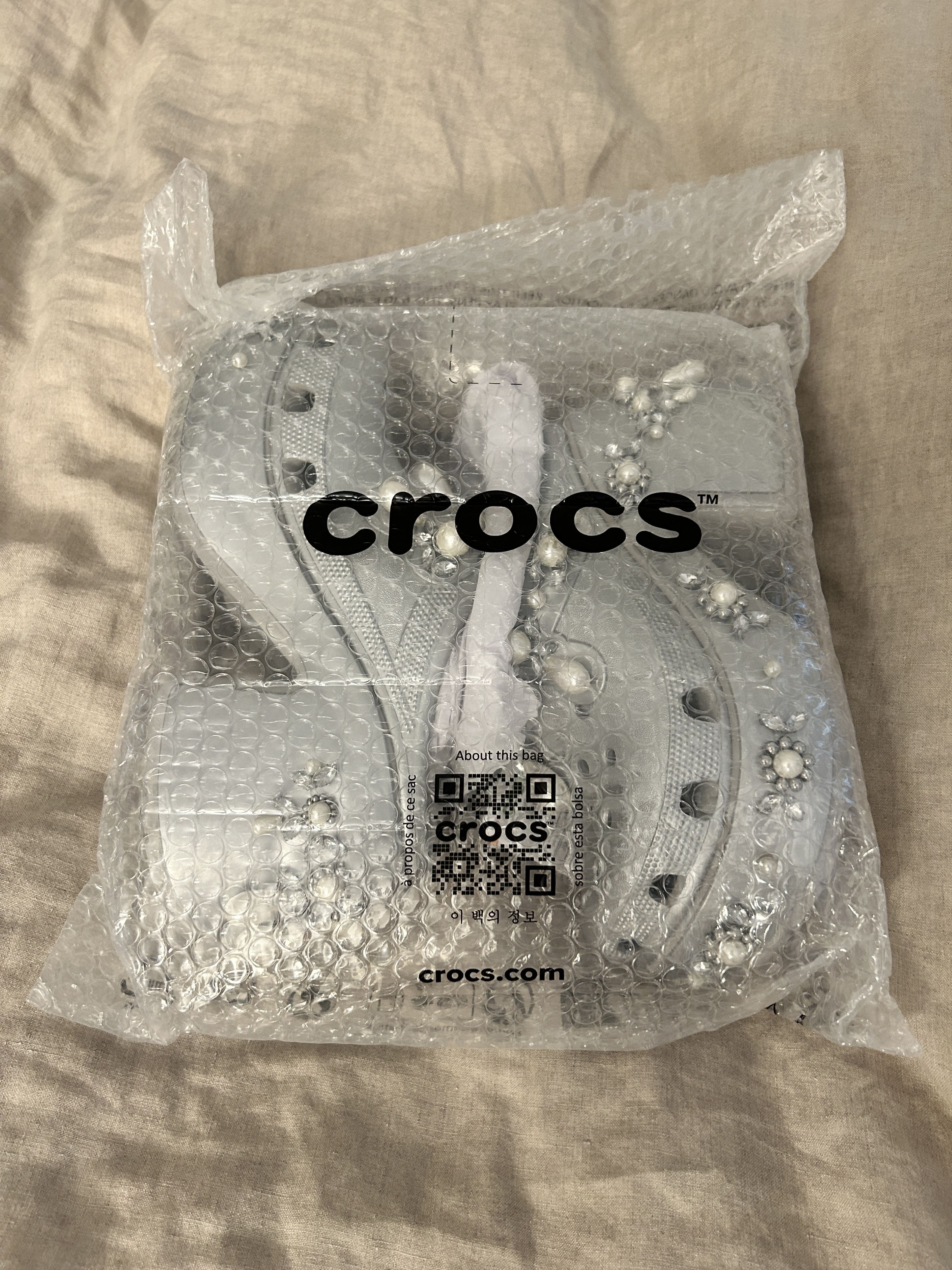 Crocs × Simone Rocha Crocs Siren Clog Simone Rocha Silver Size US 7 / IT 37 - 3 Thumbnail