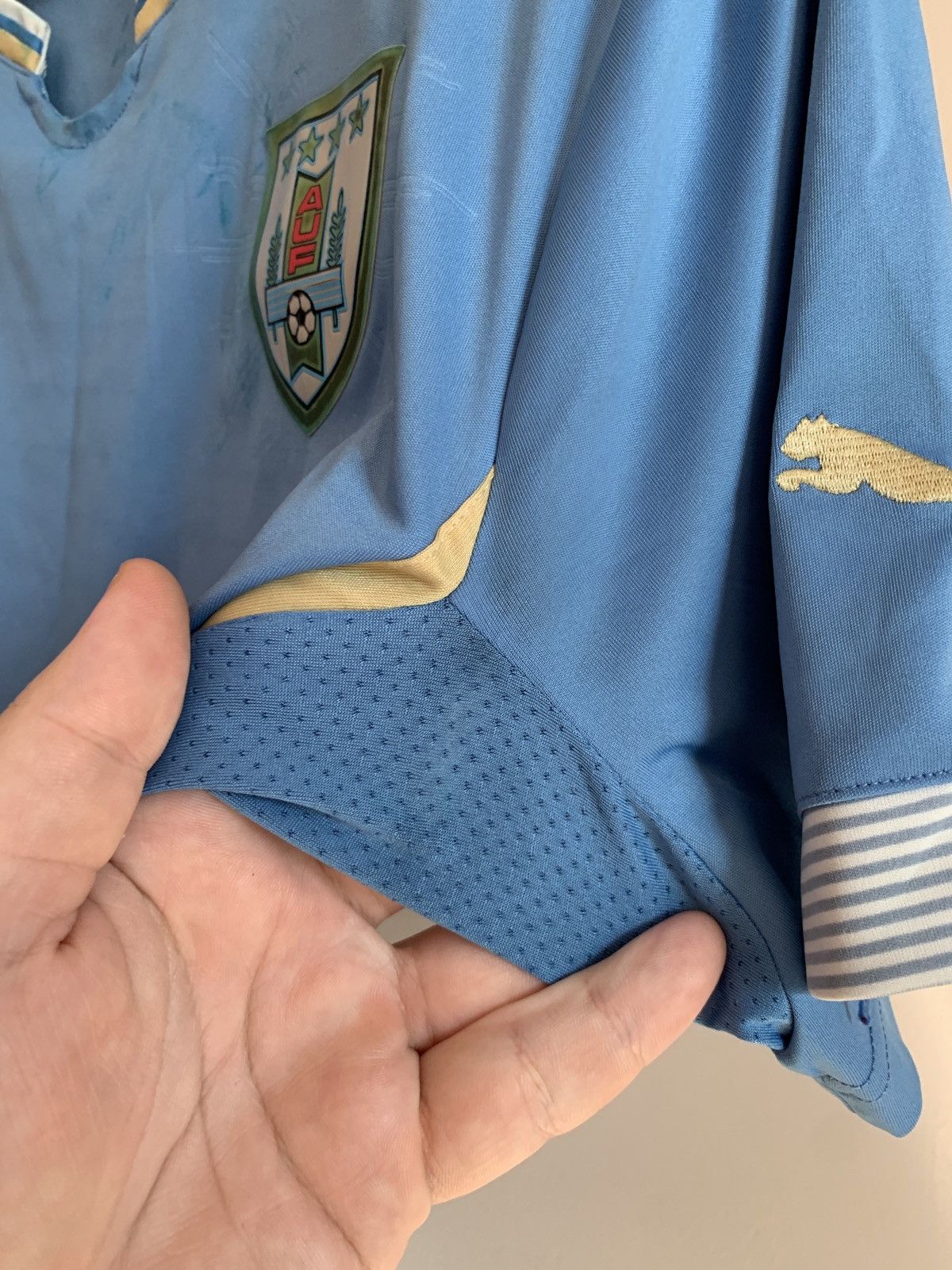 Puma Uruguay Home Football Shirt Puma Soccer Jersey Size M Size US M / EU 48-50 / 2 - 8 Thumbnail