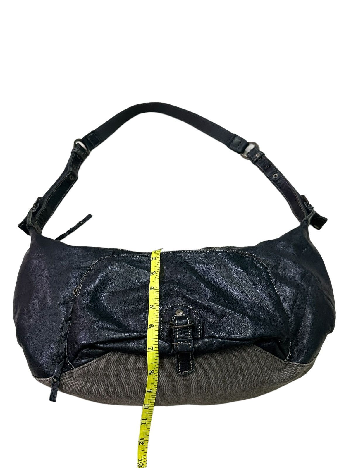Japanese Brand COMODO PLUST BLACK LEATHER SHOULDER/CROSSBODY BAG Size ONE SIZE - 12 Thumbnail