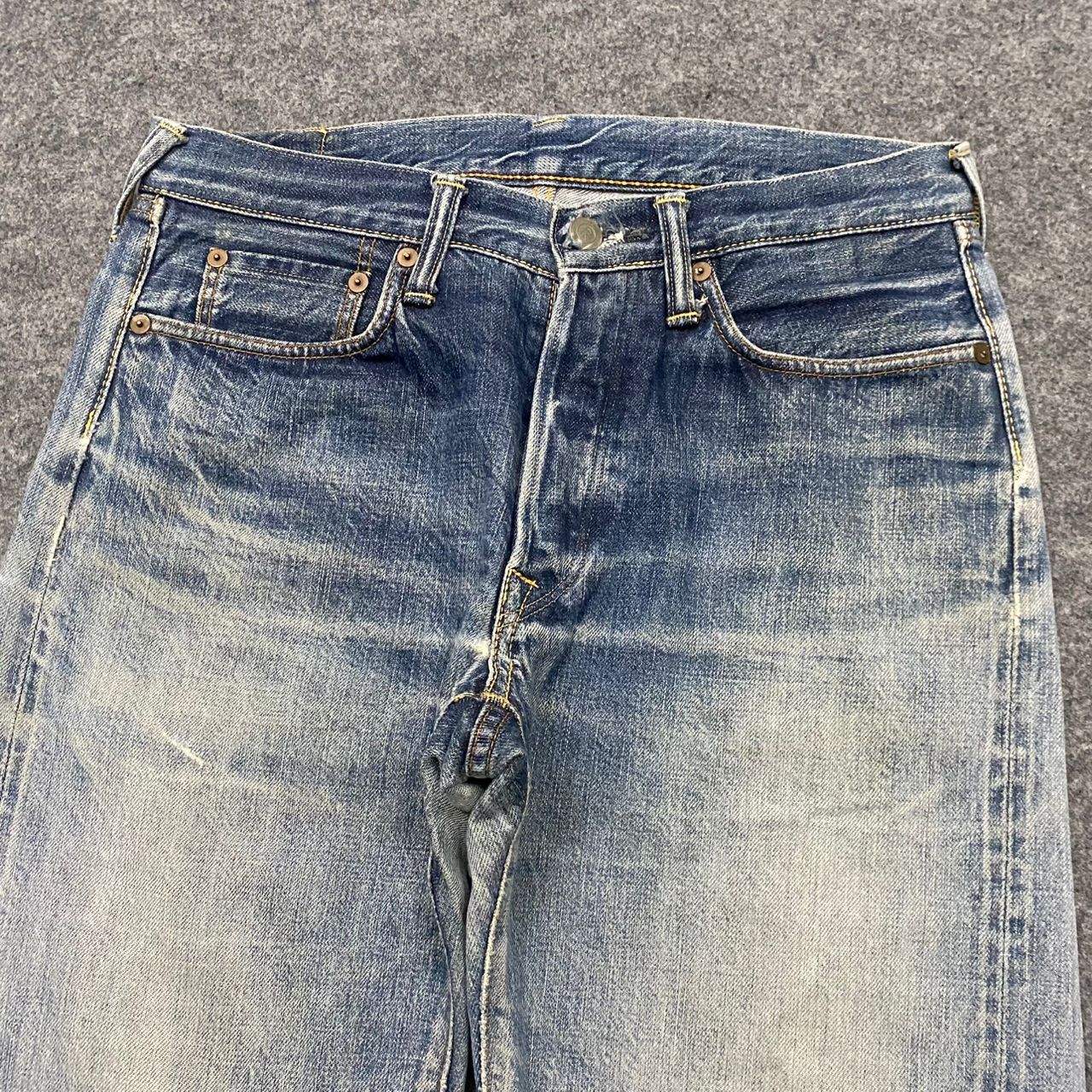 45rpm 💥Best Offer💥Vintage 45RPM Selvegde Distressed Denim Size US 30 / EU 46 - 11 Thumbnail