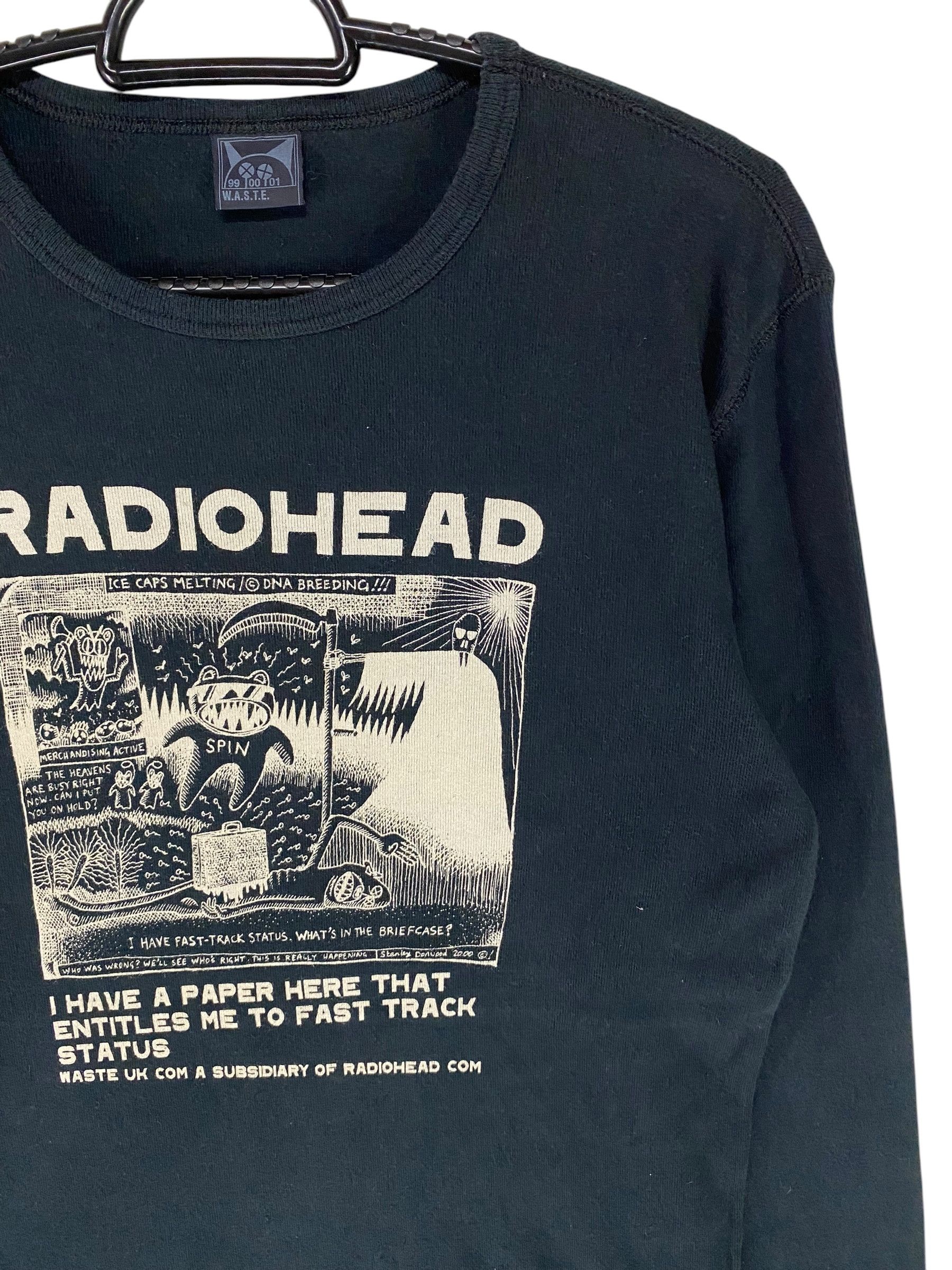 Band Tees × Vintage 2000s Radiohead stanley donwood artwork longsleeve shirt Size US S / EU 44-46 / 1 - 3 Thumbnail