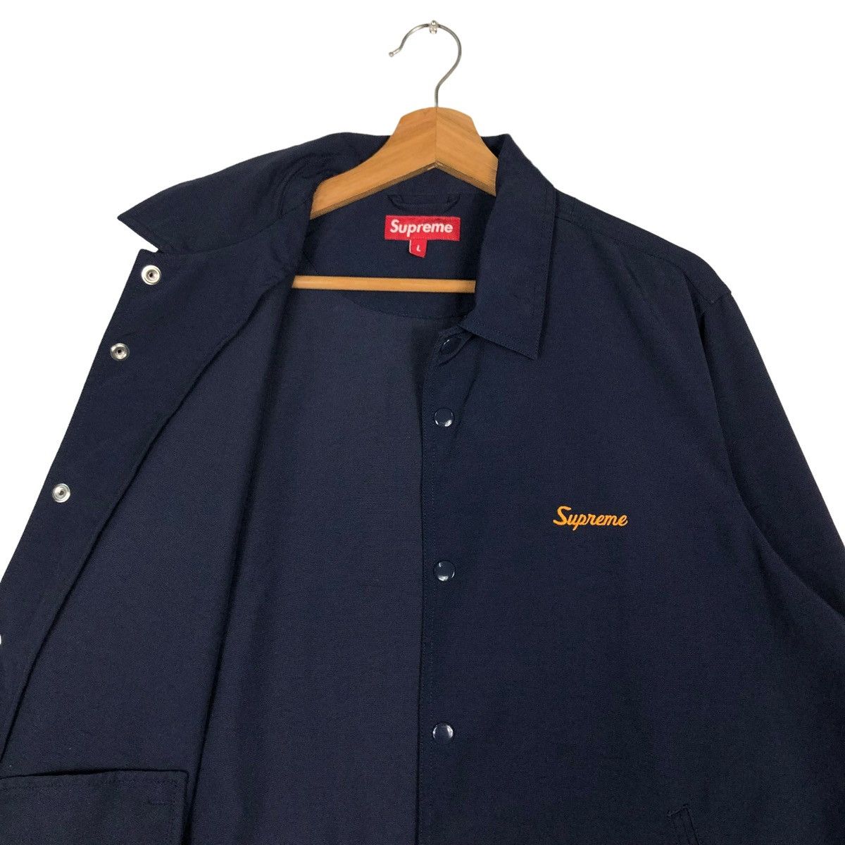Supreme 🔥VTG EARLY 2000 SUPREME CHORE JACKET SNAP BUTTON Size US L / EU 52-54 / 3 - 12 Thumbnail