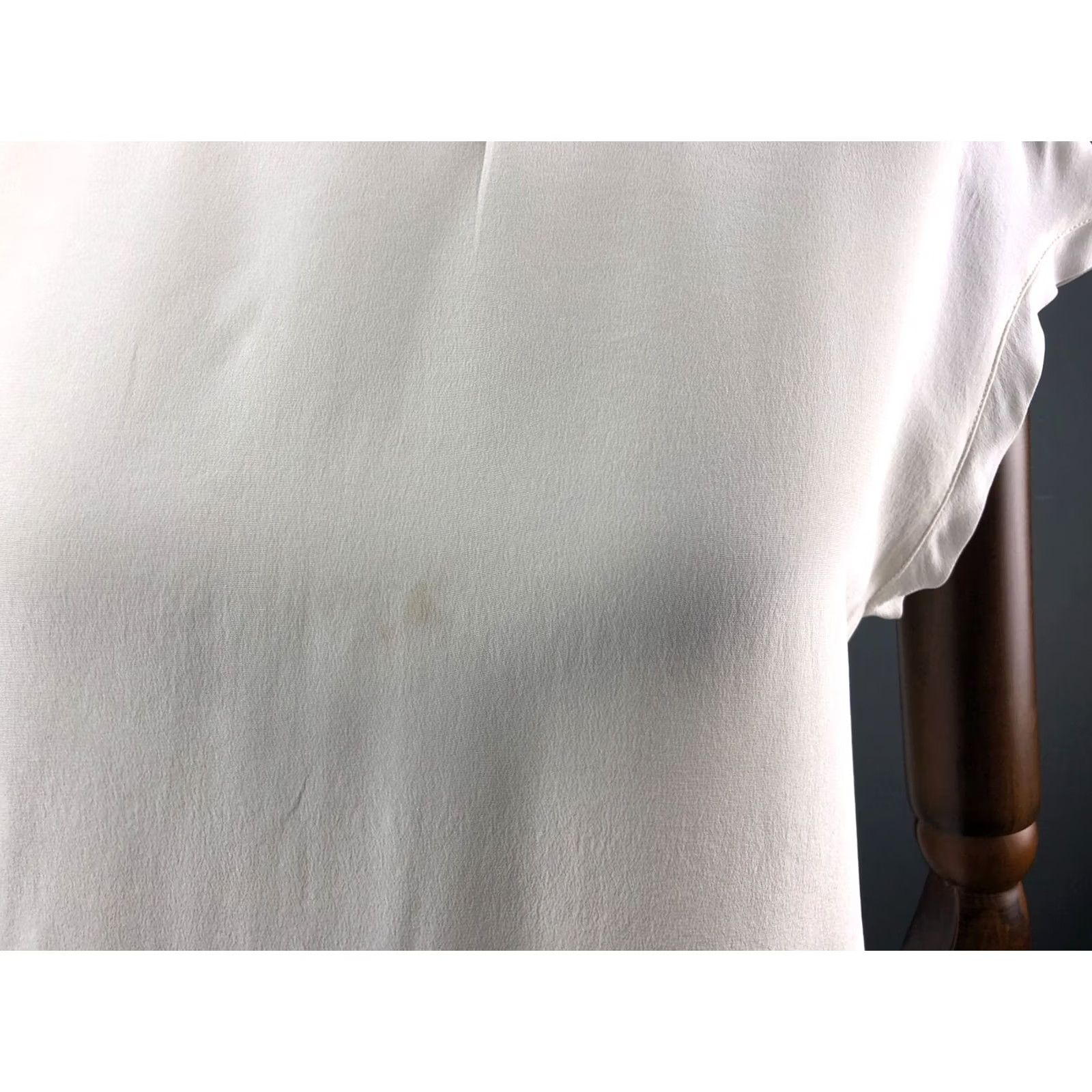 Sandro Sandro Blouse Women's Regular Size 2 White Cap Sleeve Round Neck Casual Basic Vintage: No, Regular, White, Sandro, Blouse Size XS / US 0-2 / IT 36-38 - 6 Thumbnail