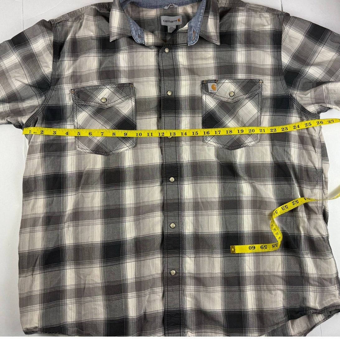 Carhartt Carhartt Relaxed Fit Patterned Button Down Shirt - XXL Size US XXL / EU 58 / 5 - 3 Thumbnail