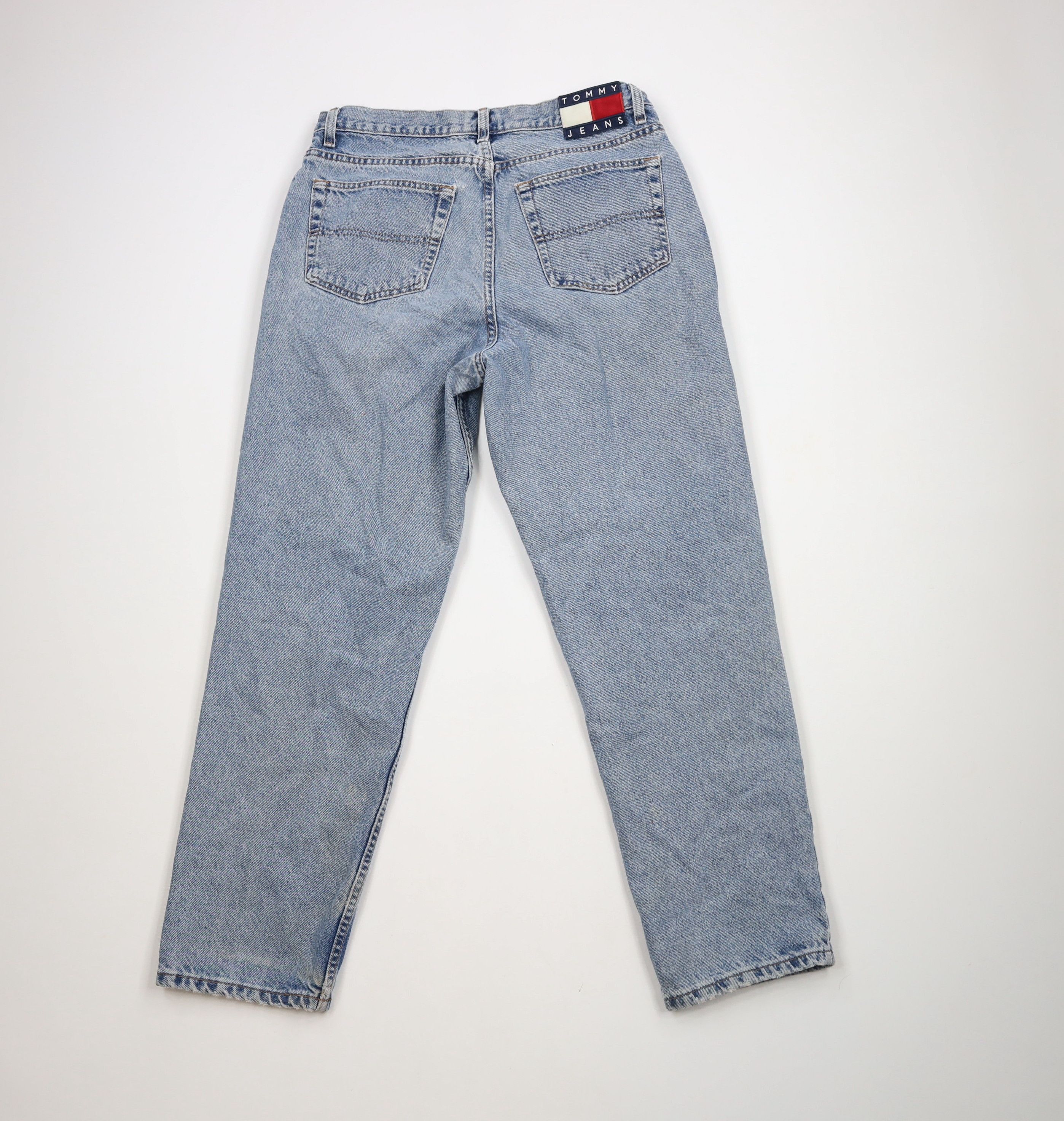 Tommy Hilfiger × Vintage Vintage 90s Tommy Hilfiger Spell Out Straight Leg Jeans USA Size US 34 / EU 50 - 12 Thumbnail