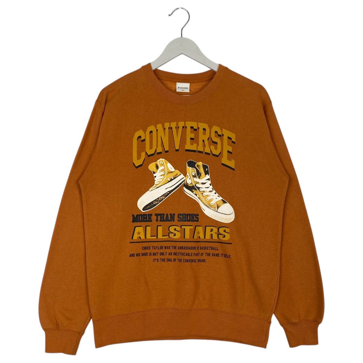 Converse × Vintage Vintage Converse All Star Big Printed Crewneck Sweatshirt Size US M / EU 48-50 / 2 - 1 Thumbnail