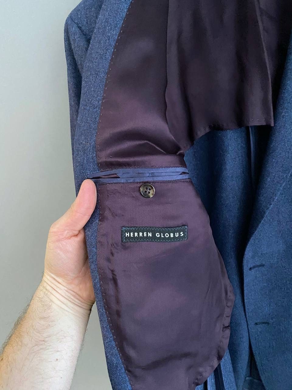 Vitale Barberis Canonico Yves Gerard x Vitale Barberis Wool/Silk Blue Blazer, Size 56 Size 54R - 16 Thumbnail
