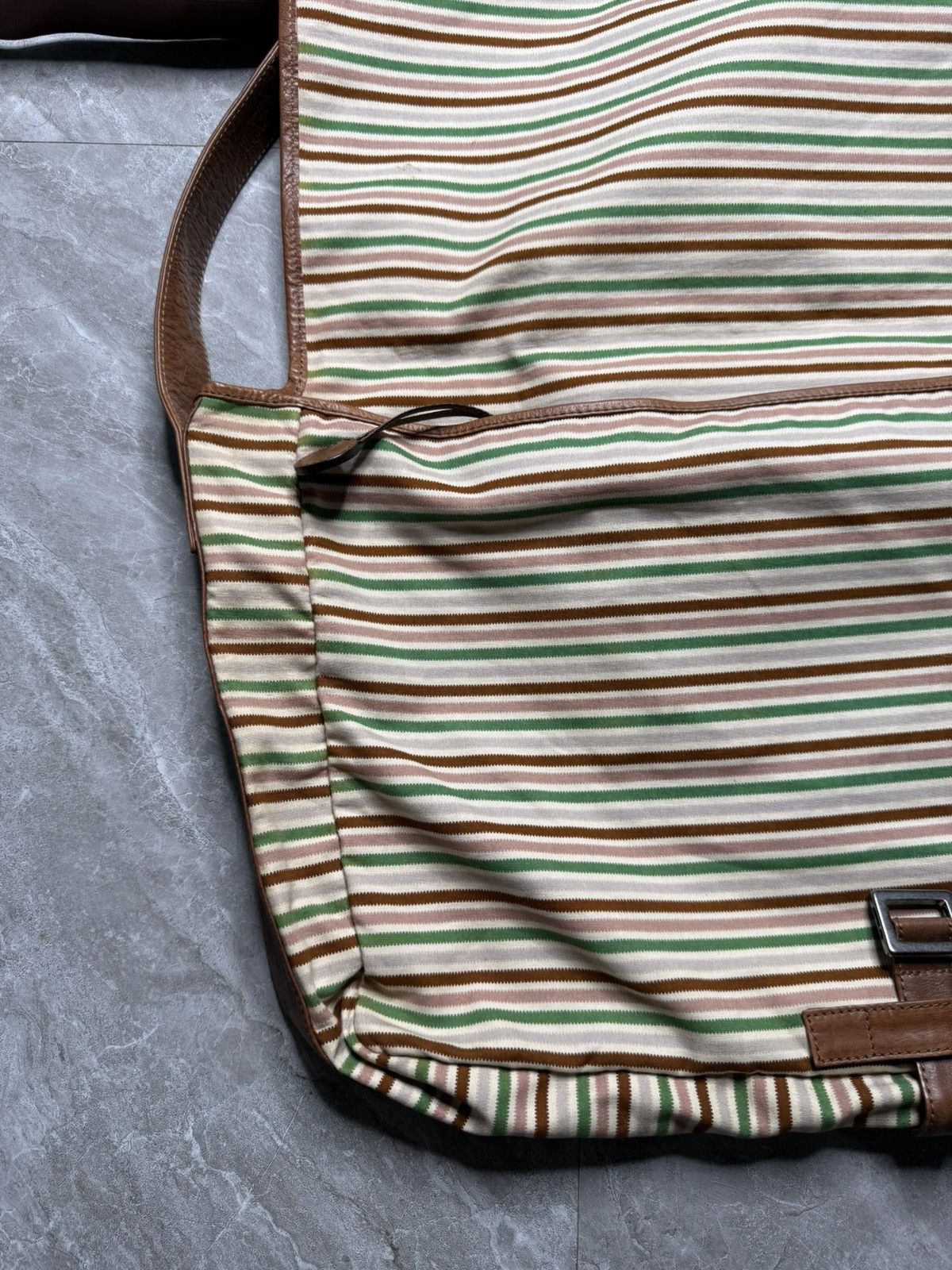 Marni Marni Large Leather Trimmed Messenger Crossbody Bag Size ONE SIZE - 8 Thumbnail