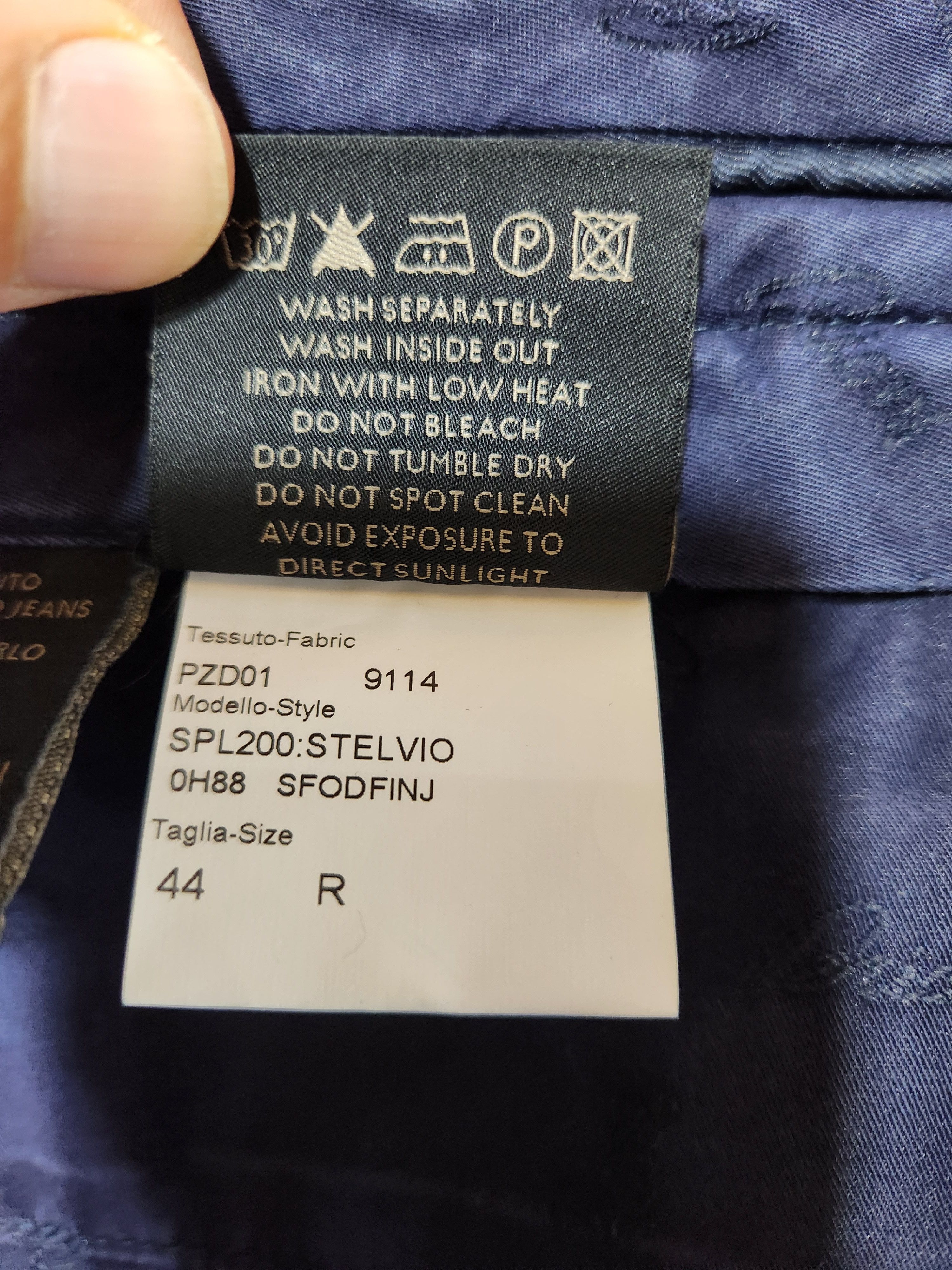 Brioni Stelvio Dark Blue Indigo Cotton Stretch Jeans Size US 44 / EU 60 - 13 Thumbnail