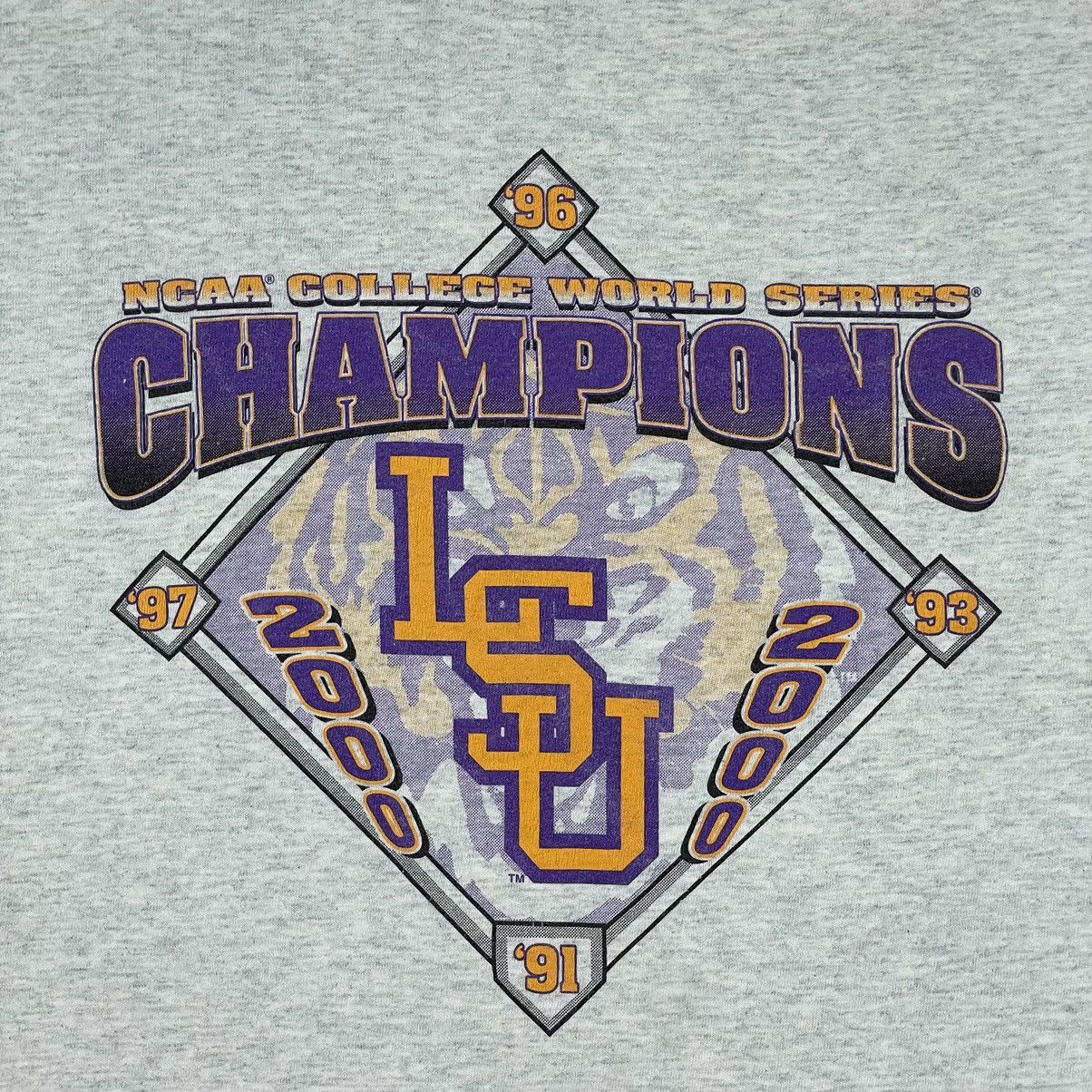 MLB Vintage 2000 LSU Tigers Baseball Champions Tee Size US XXL / EU 58 / 5 - 14 Thumbnail