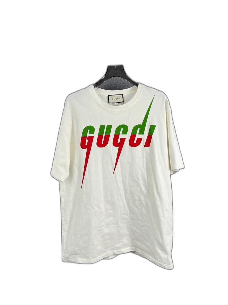 Gucci GUCCI White Short Sleeve Lightning Shirt XXL-2506 Size US XXL / EU 58 / 5 - 1 Thumbnail