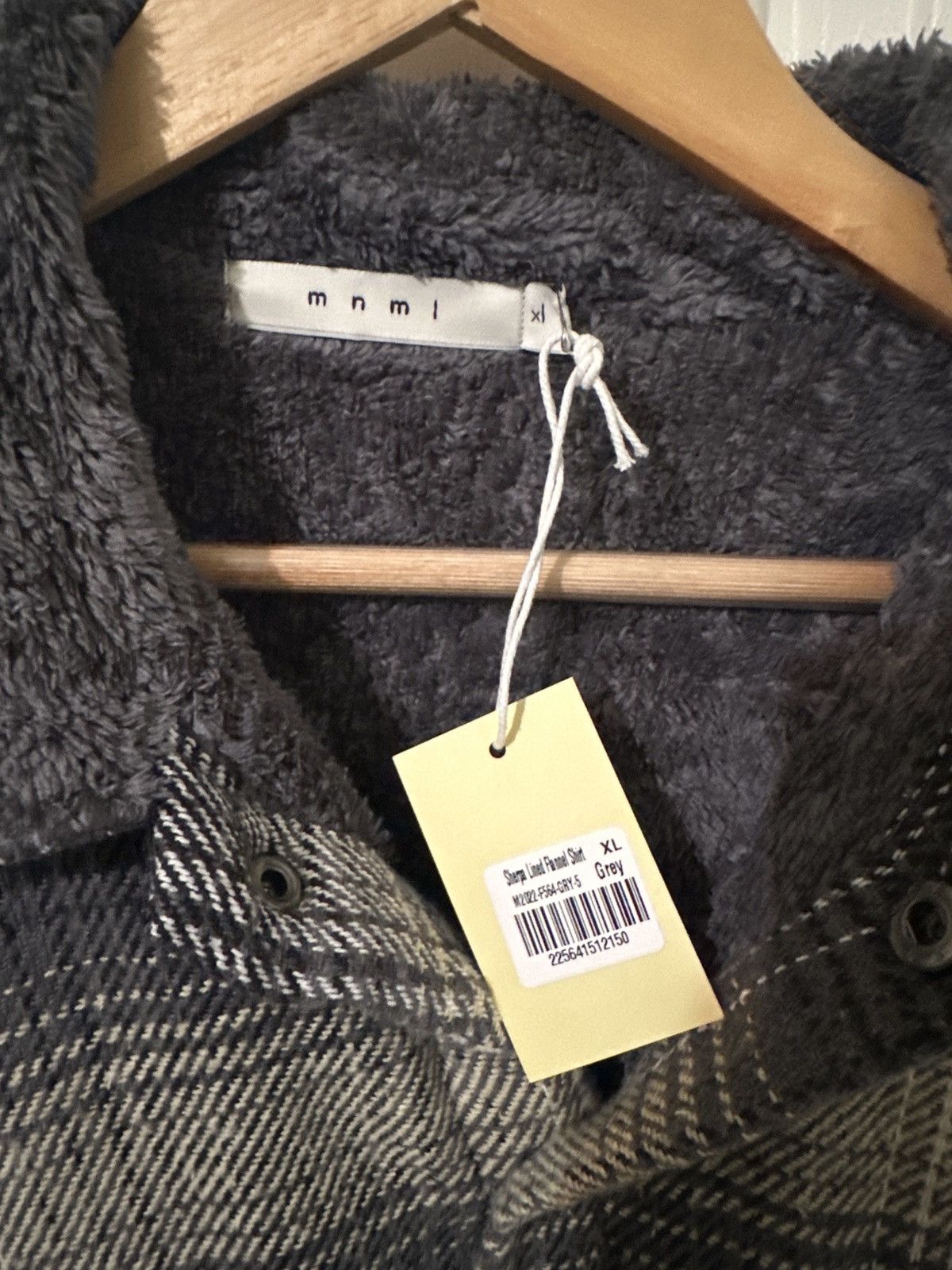 MNML MNML Flannel Snap Sherpa Lined Shirt - XL - BNWT Size US XL / EU 56 / 4 - 3 Thumbnail