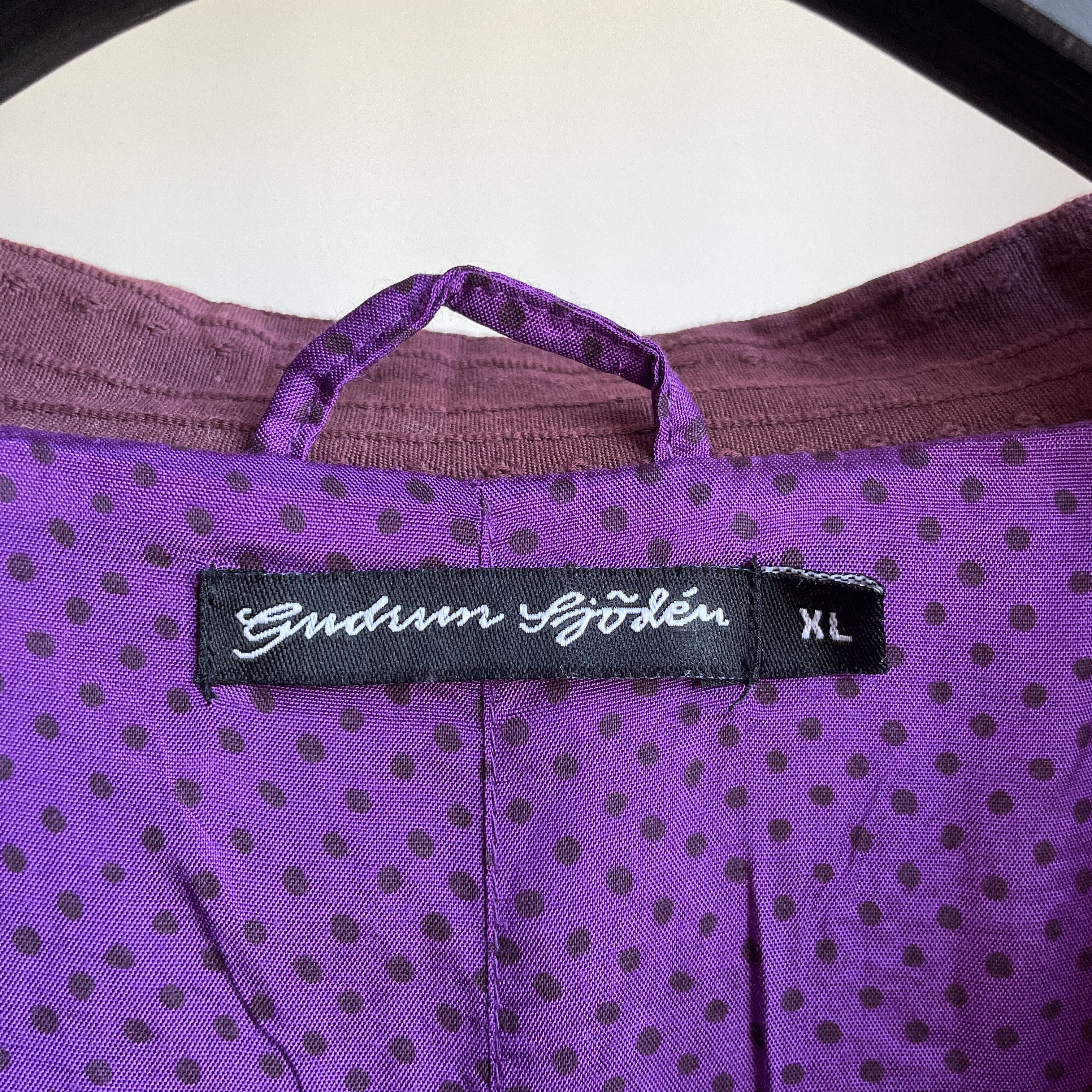Gudrun Sjoden Gudrun Sjoden Womens Muslin Ornamental Cotton Flex Coat Size XL / US 12-14 / IT 48-50 - 7 Thumbnail