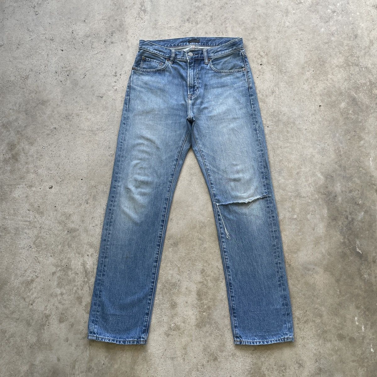 Japanese Brand × Jean W31💥 Vintage Japanese Distressed Jeans Ripped Faded Pants Size US 31 - 1 Thumbnail