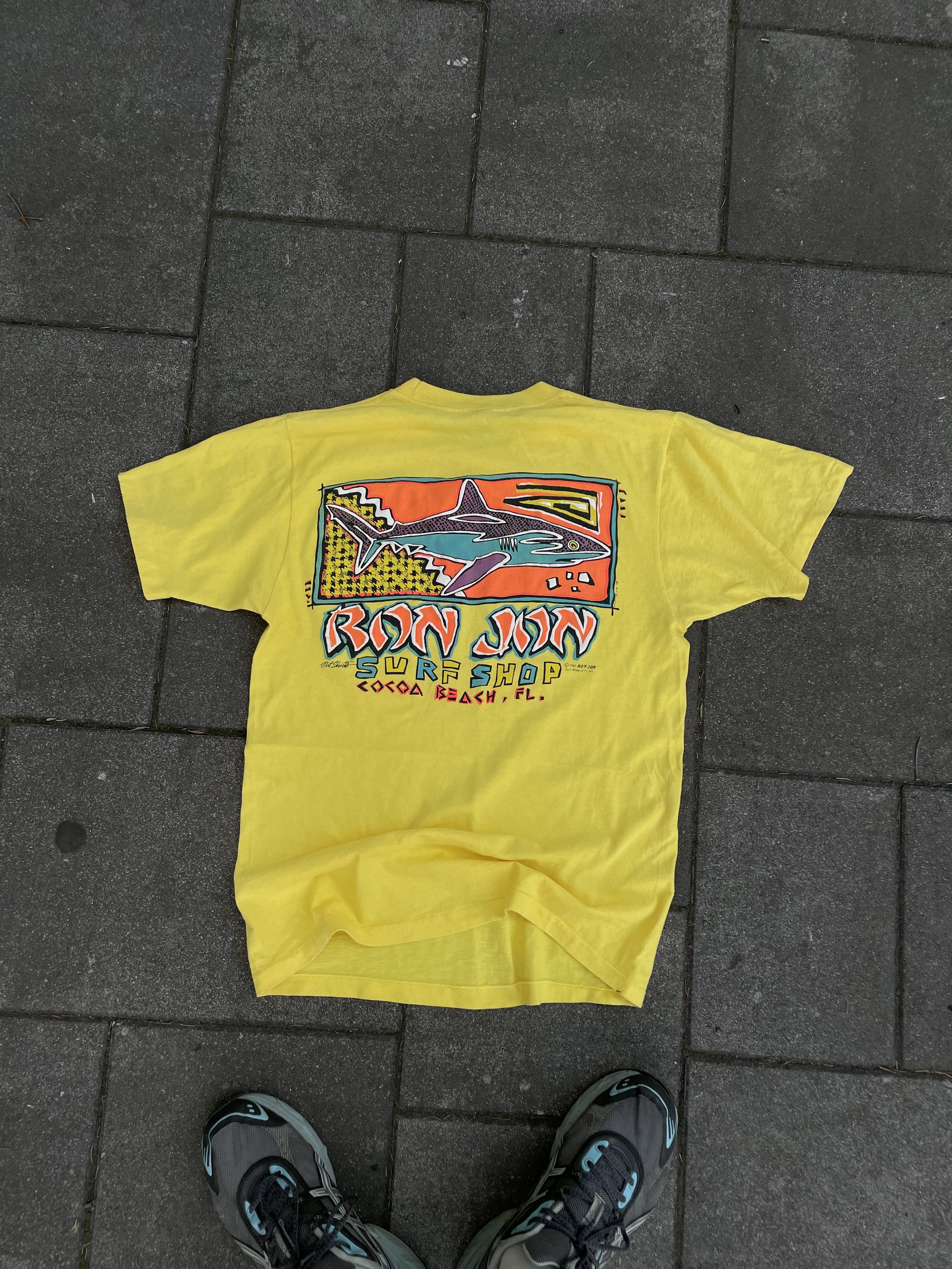 Pre-owned Ron Jon Surf Shop X Surf Style 1987 Ron John Surf Shop T Shirt In Yellow