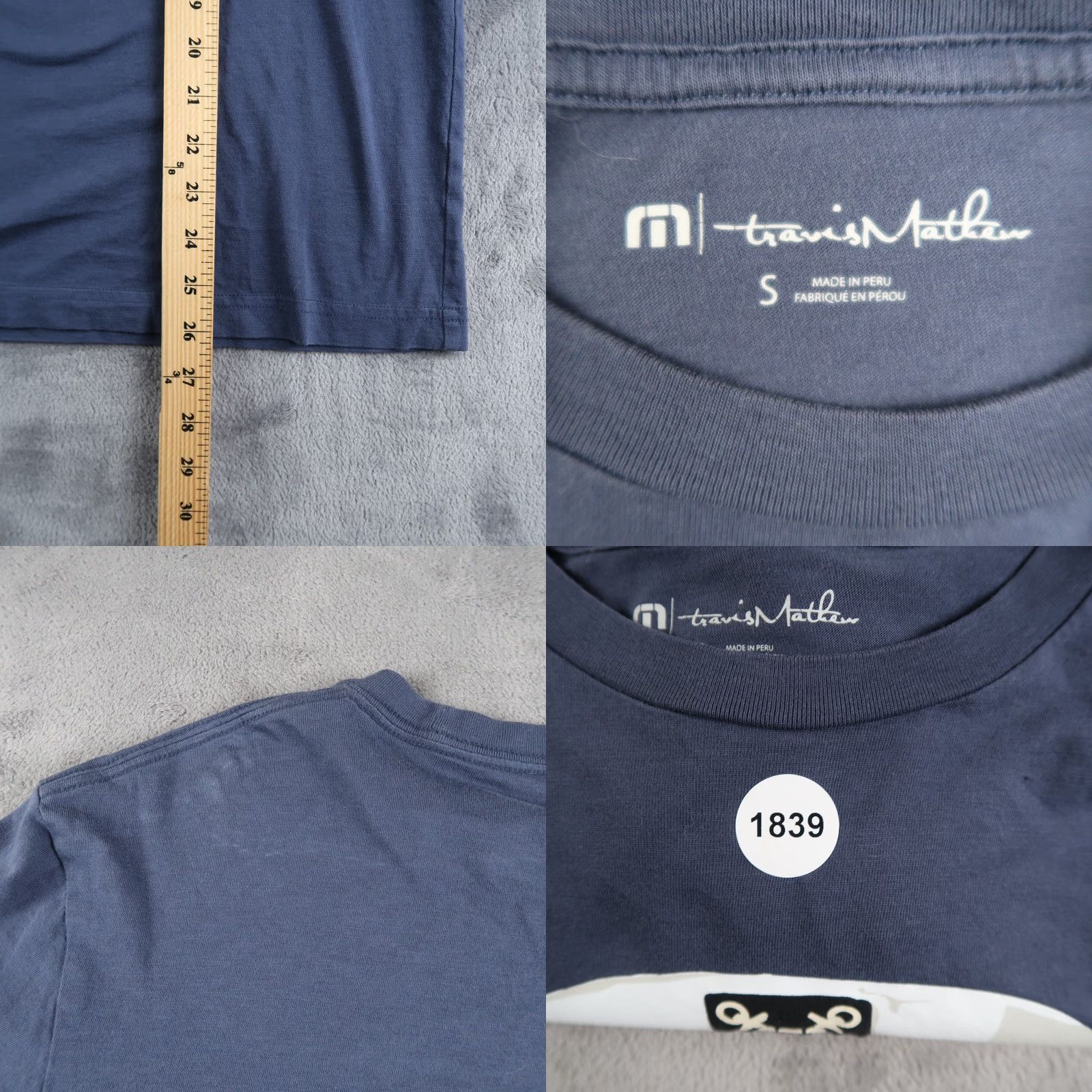 TravisMathew Travis Mathew T Shirt Mens S Crew Neck Short Sleeve Graphic Print Blue Cotton Man Shirt Mens S Blue Graphic Print Size US S / EU 44-46 / 1 - 8 Thumbnail