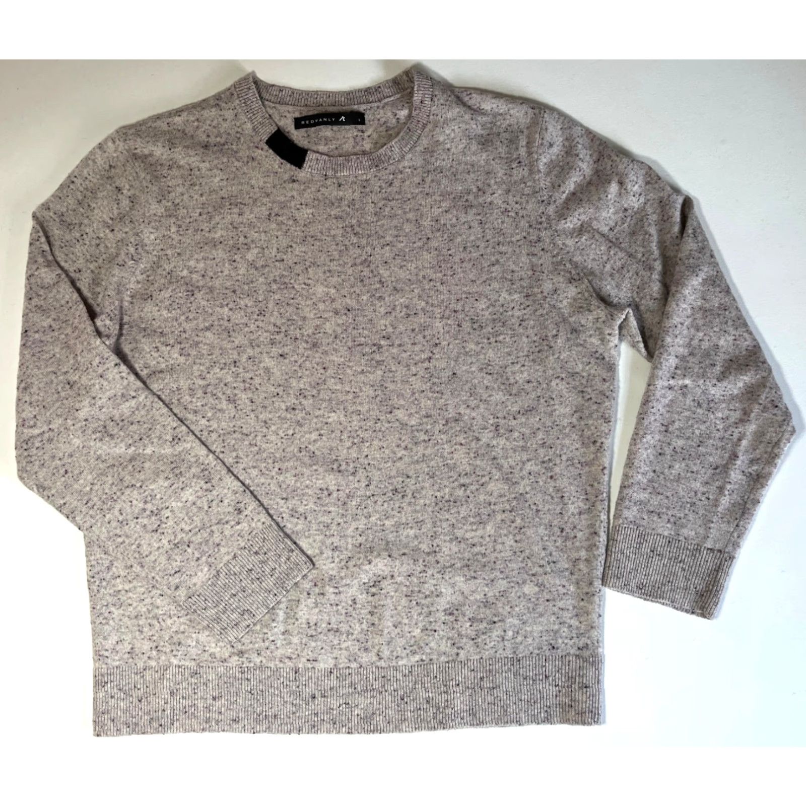 Vintage VINTAGE Redvanly Men's Gray Purple Merino Wool Crewneck Sweater L Pullover Knit 100% Merino Wool Classic Winter Casual Mens Size US L / EU 52-54 / 3 - 4 Thumbnail