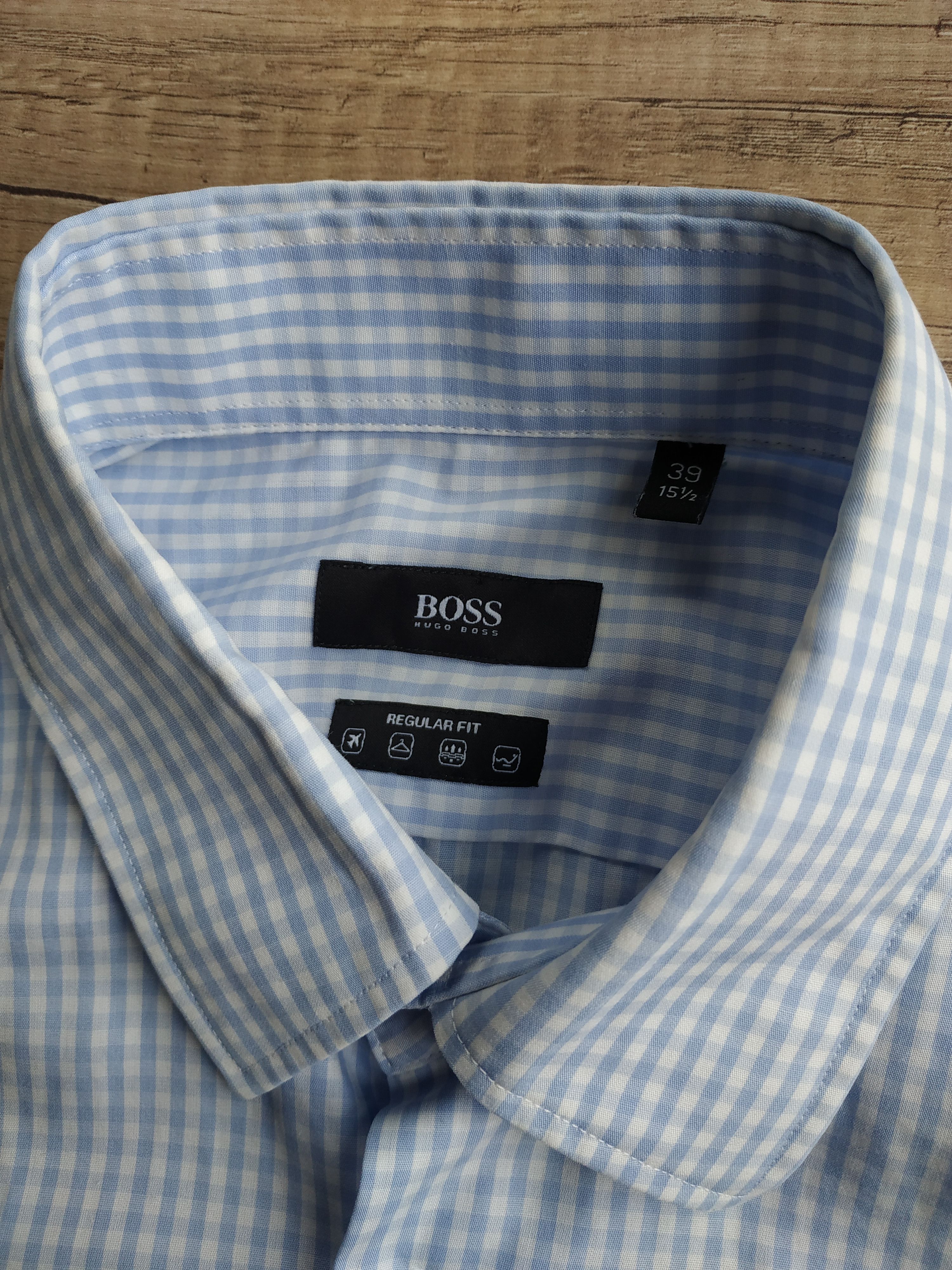 Hugo Boss HUBO BOSS Men's Checkered Button Up Shirt, s. M/ 39(collar) Size US M / EU 48-50 / 2 - 6 Thumbnail