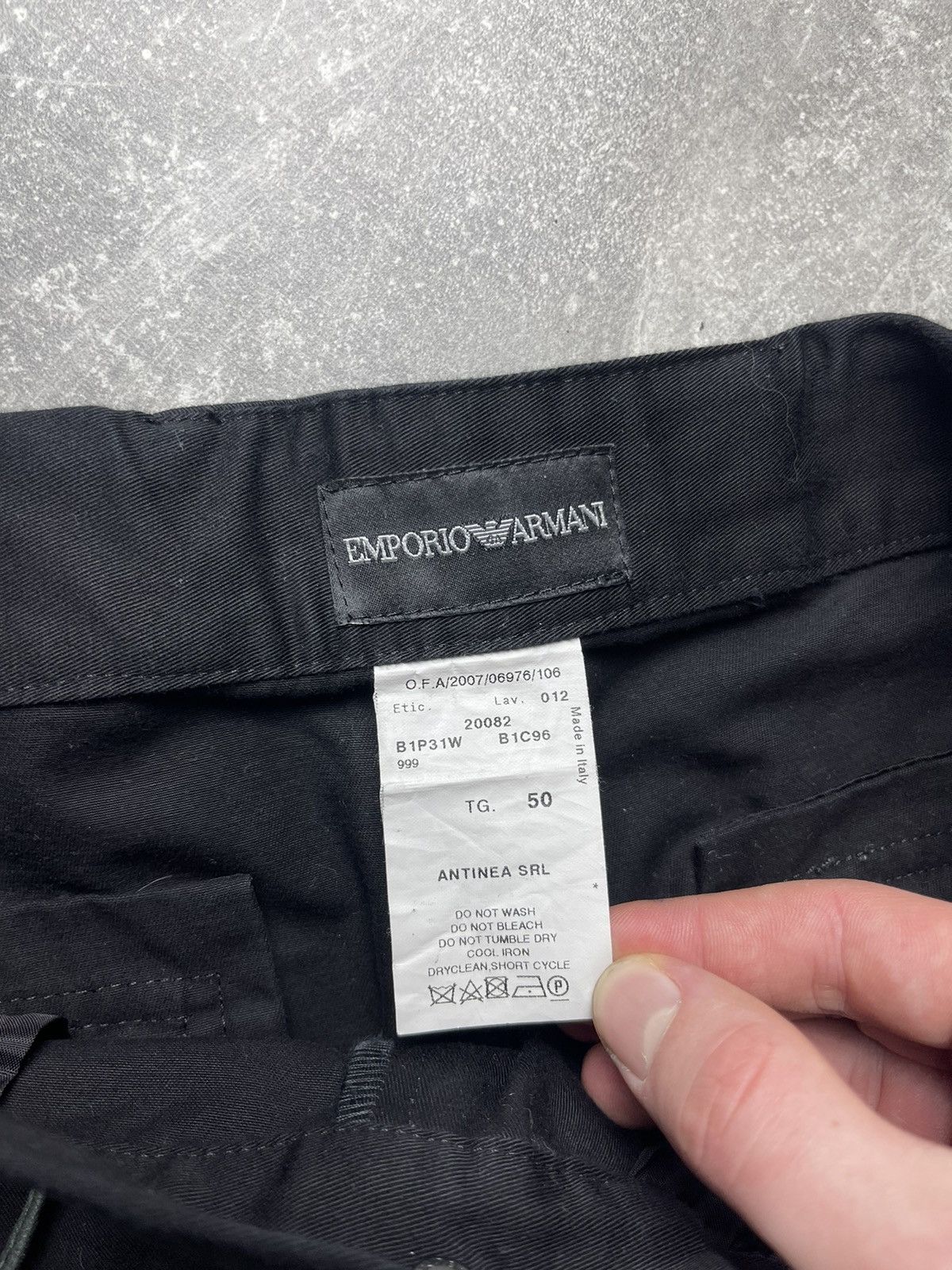 Emporio Armani Emporio Armani Technical Cargo Pants Black Size 50 Size US 34 / EU 50 - 11 Thumbnail
