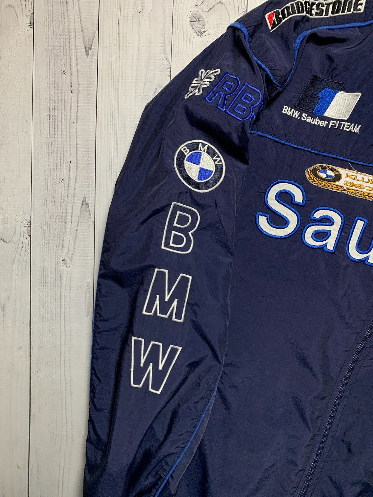 BMW Vintage navy BMW racing jacket logo F1 Size US L / EU 52-54 / 3 - 4 Thumbnail