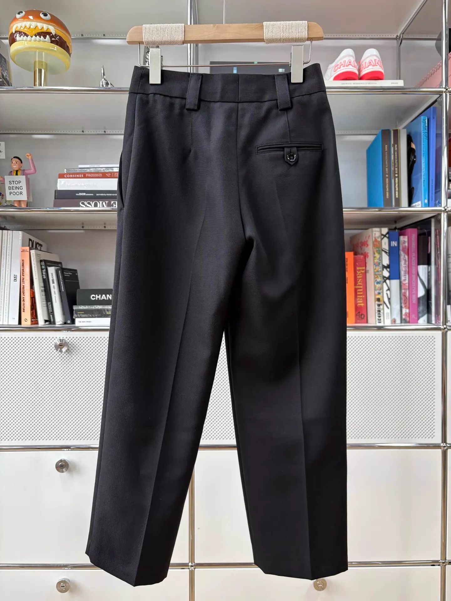 Acne Studios Acne Studios Black Wool Wide-Leg Casual Pants 32 New Size 32" / US 10 / IT 46 - 5 Thumbnail