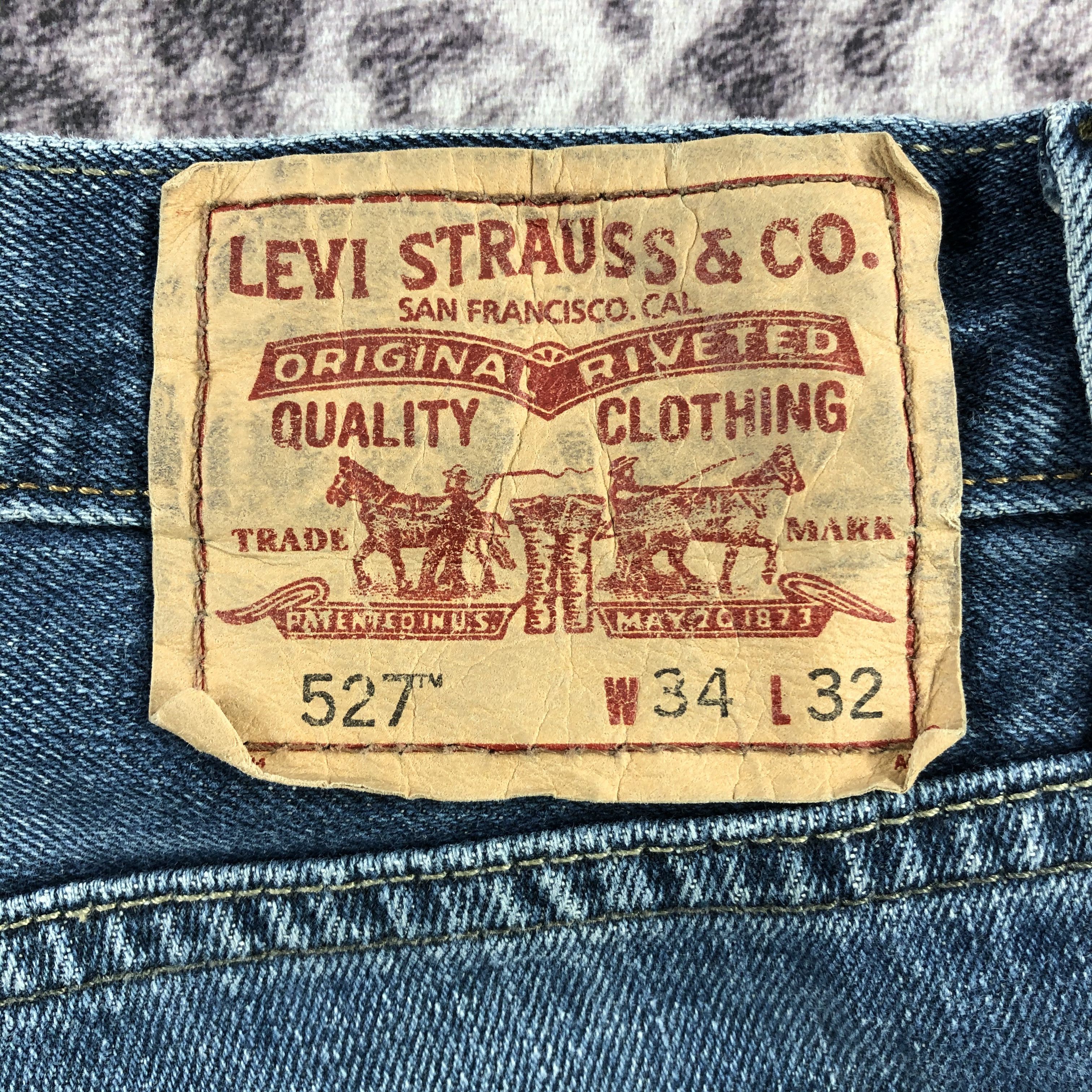 Levi's × Vintage Vintage Blue Wash Levis 527 Flare Jeans-JM2975 Size US 35 - 7 Thumbnail