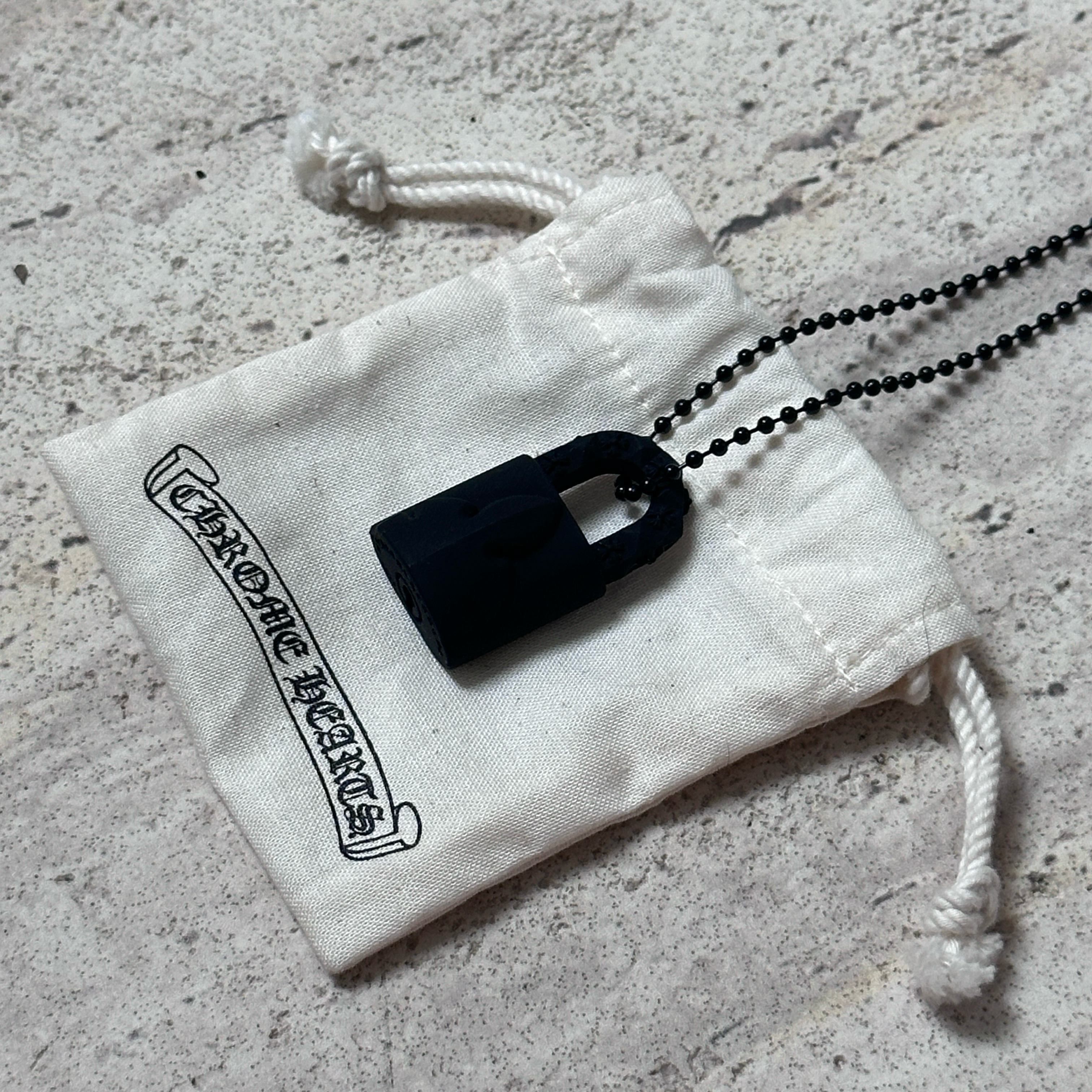 Chrome Hearts CHROME HEARTS SILICHROME SILICONE PADLOCK NECKLACE Size ONE SIZE - 2 Thumbnail