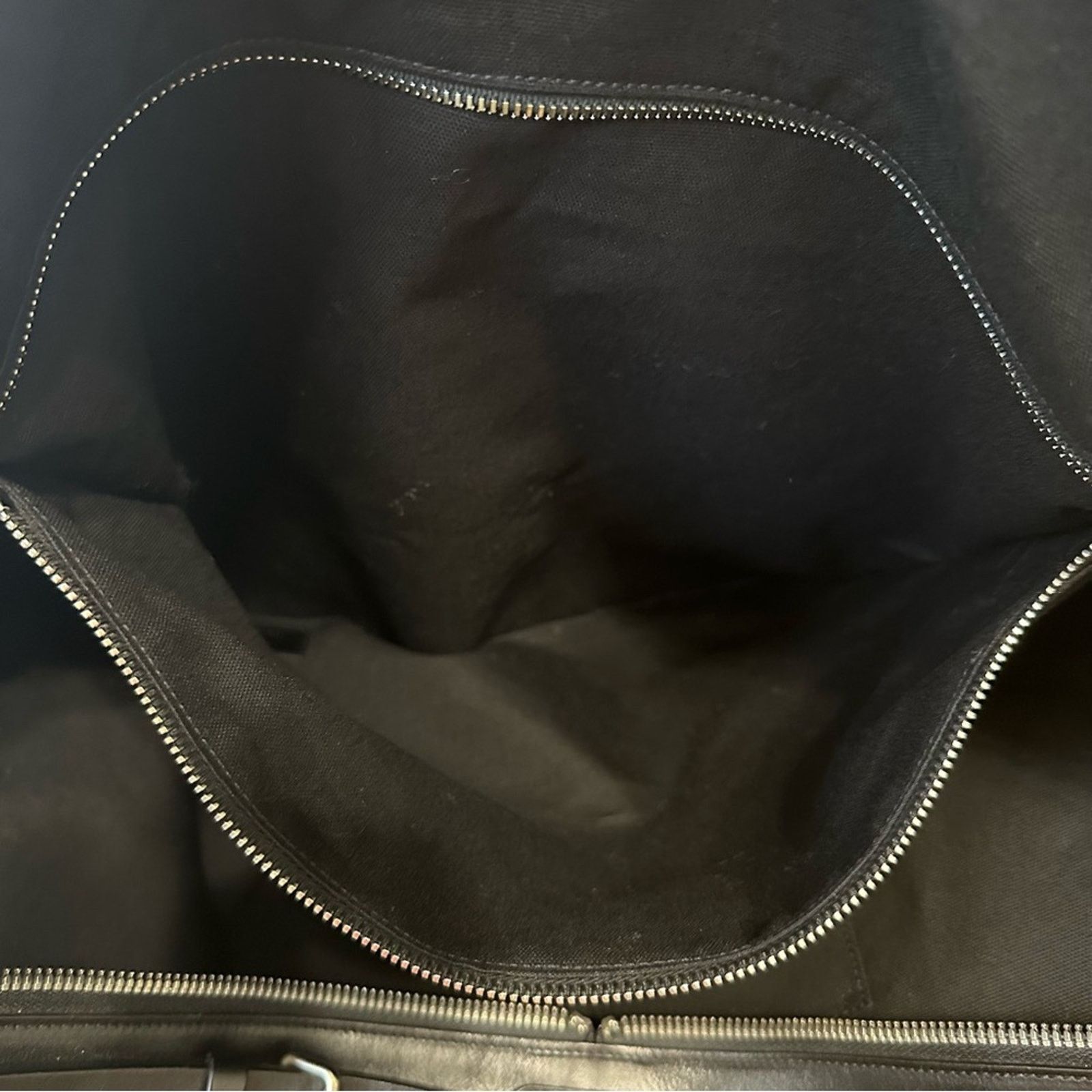 Saint Laurent Paris ID Convertible Canvas Travel Duffel Bag Lrg Black Leather Size ONE SIZE - 5 Thumbnail