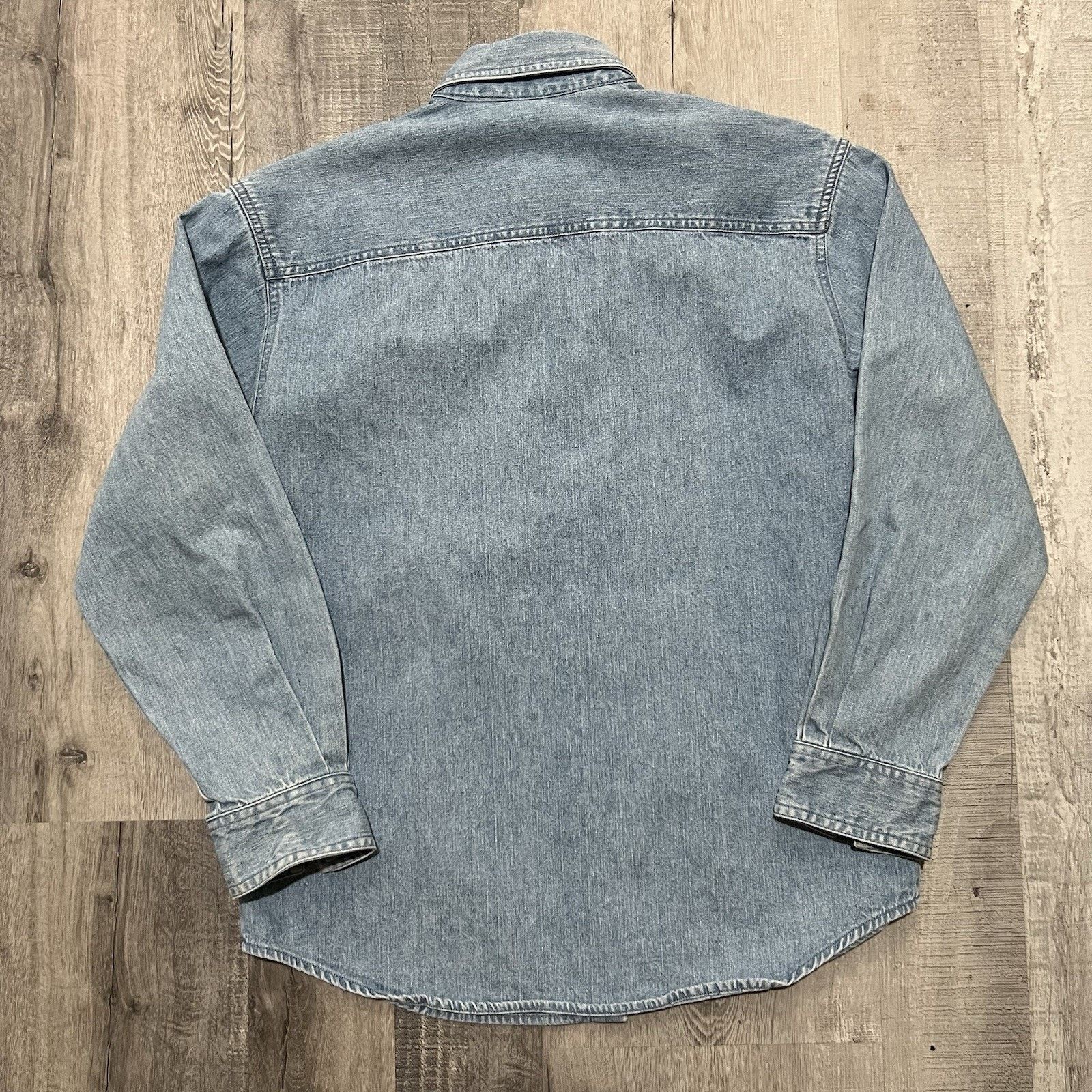 Wrangler Twenty X Wrangler Blue Denim Western Pocket Button Shirt S/M Size US S / EU 44-46 / 1 - 3 Thumbnail