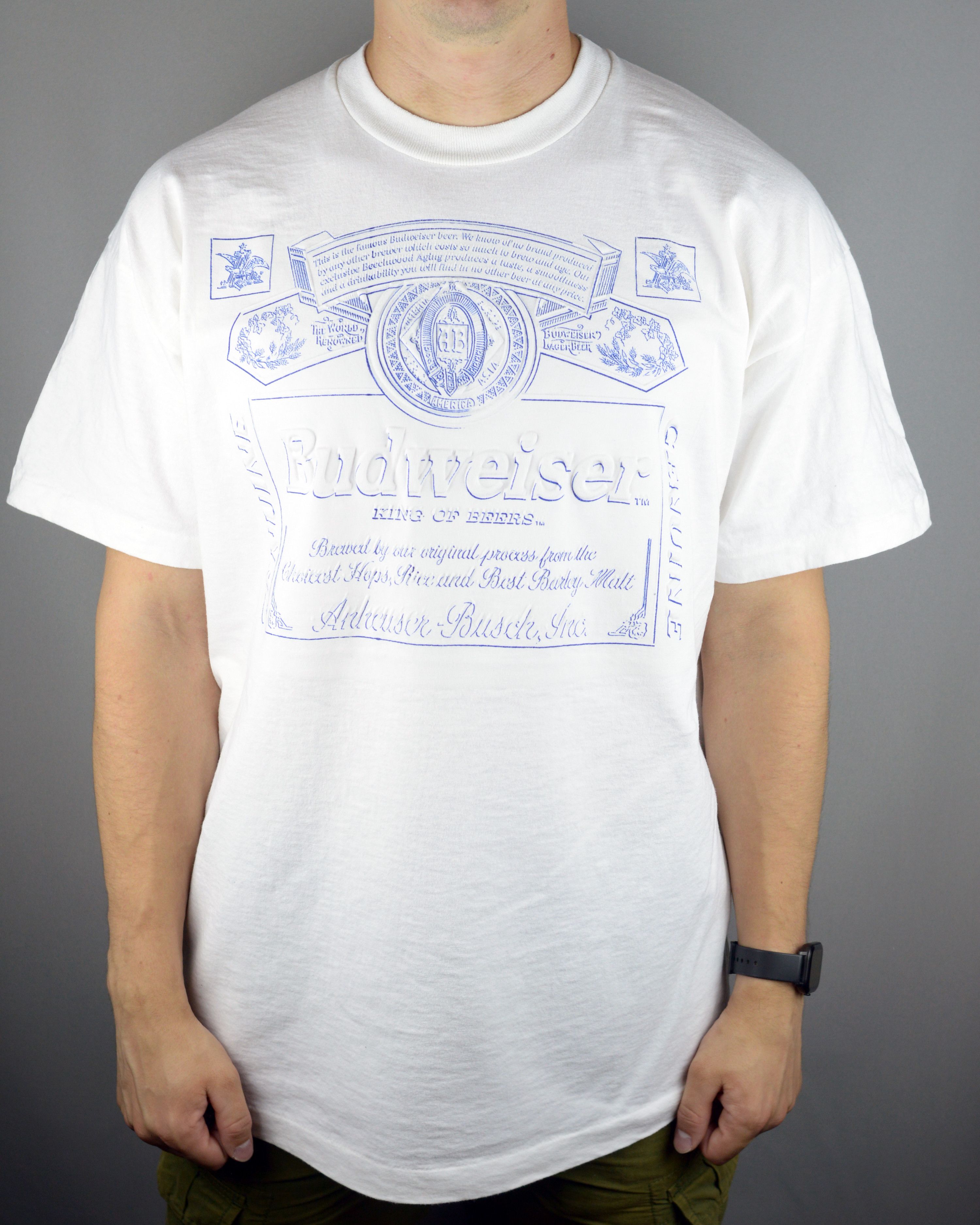 Budweiser × Vintage Vintage Budweiser 90s t shirt Size US XL / EU 56 / 4 - 1 Thumbnail