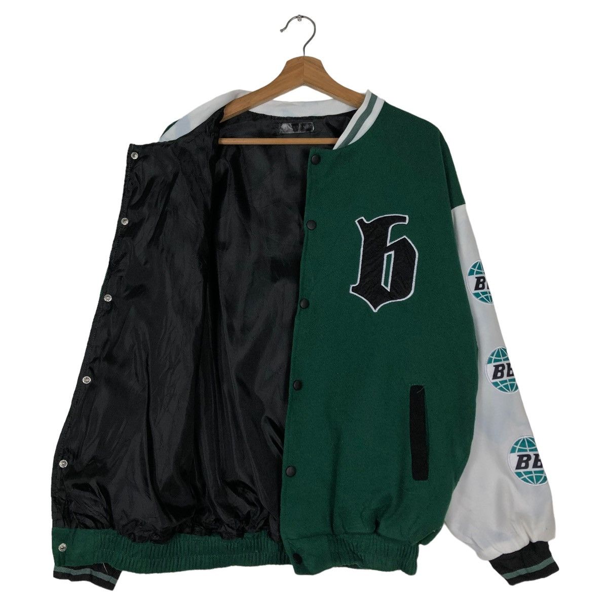 Japanese Brand 🔥Varsity Bomber Jacket Big Logo Alphabet B Japan Size US M / EU 48-50 / 2 - 11 Thumbnail