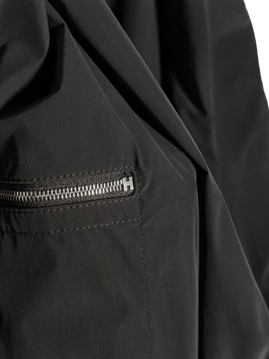 Hermes Hermès Black Leather Detailed Rib-Trim Jacket - 54 IT Size US L / EU 52-54 / 3 - 8 Thumbnail