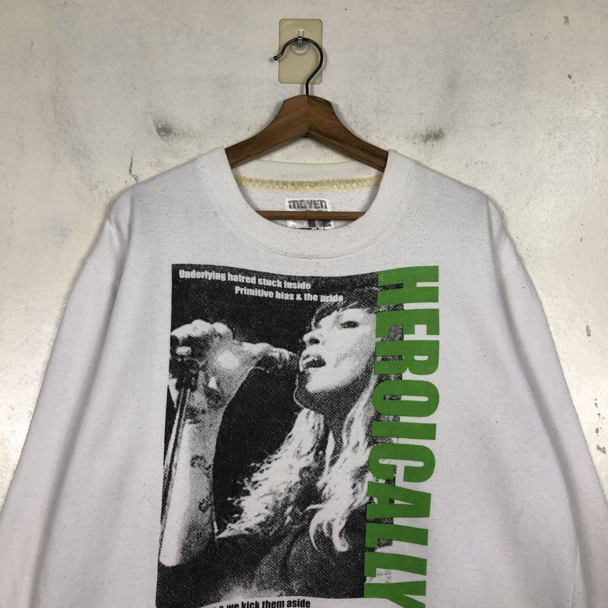 Japanese Brand 📌Vintage Sweatshirt Heroically Big Logo Punk Style Size US M / EU 48-50 / 2 - 5 Thumbnail