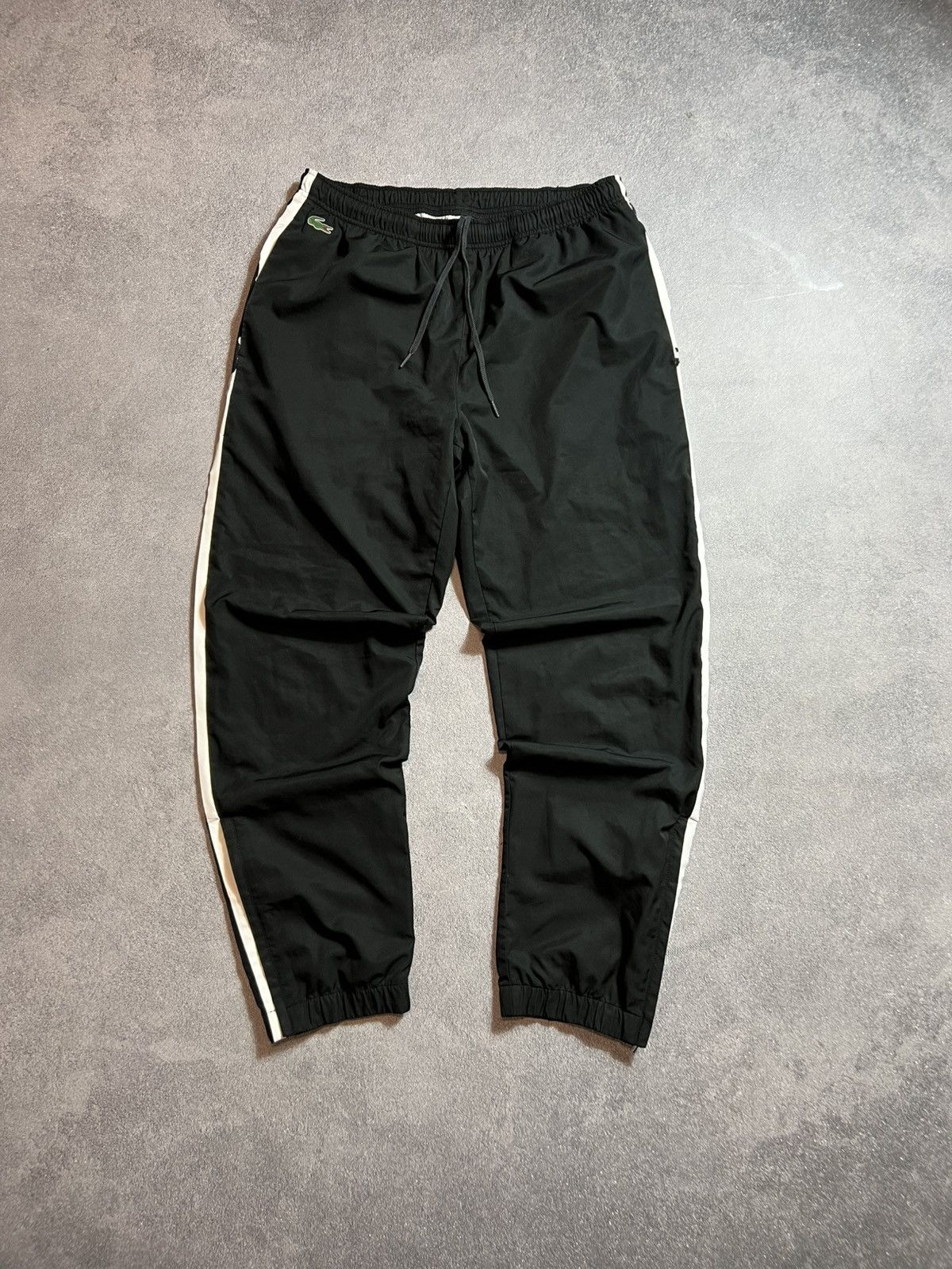 Lacoste Lacoste vintage tracksuit black hype Y2K Drill Swag Pants🖤 Size US 33 - 1 Thumbnail